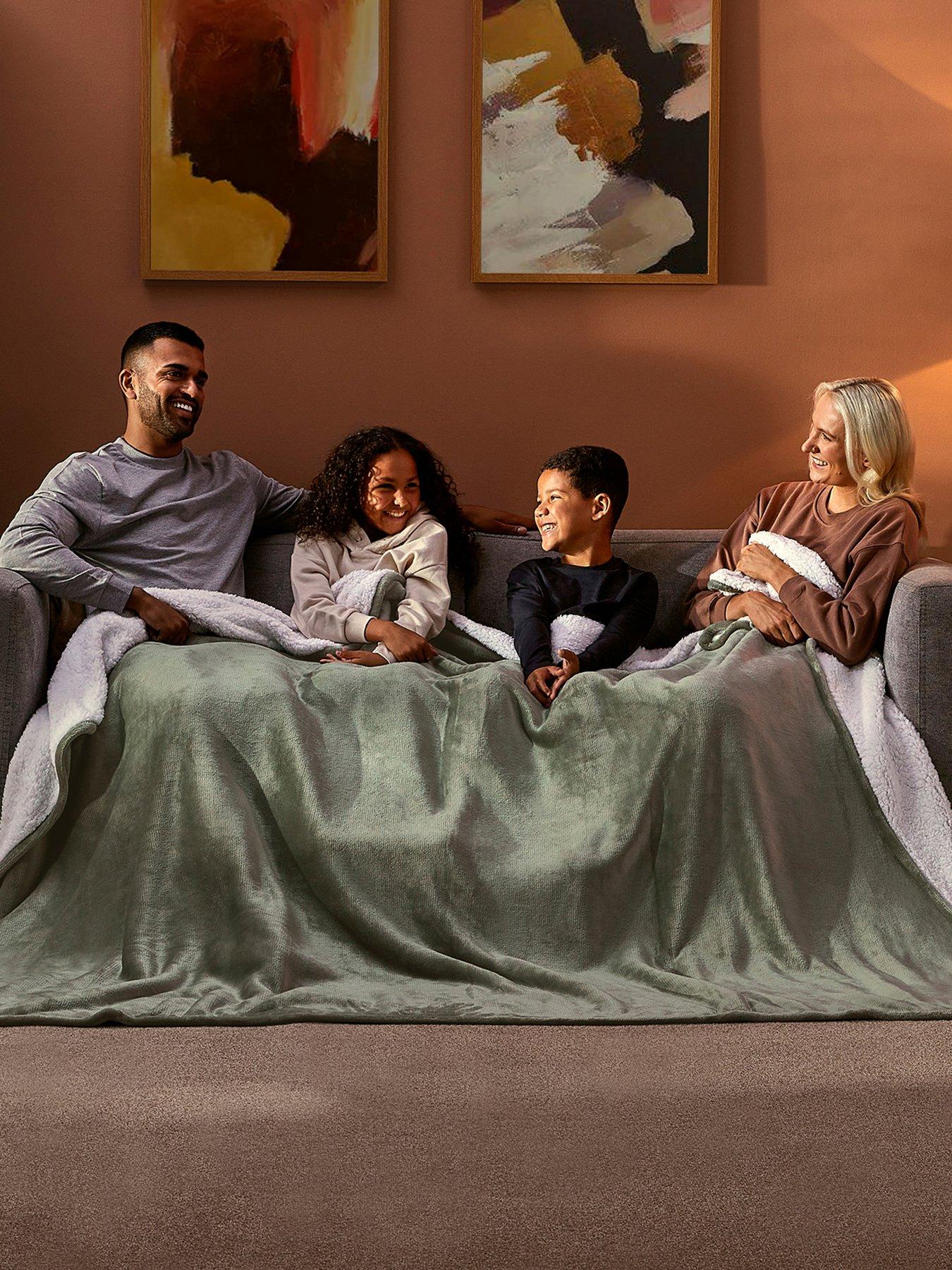Image 1 of 6 of Silentnight Snugsie Supersized Blanket - Green