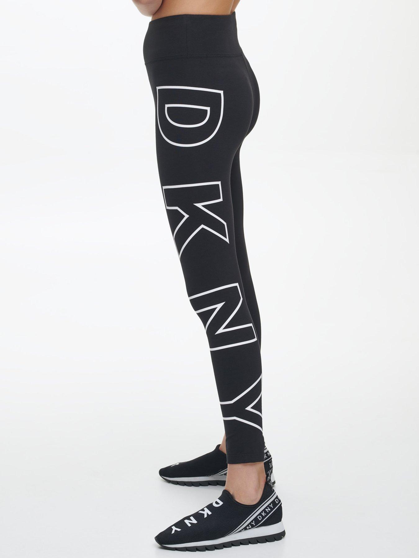 Roeispaan leerplan Trots DKNY SPORT Sport Exploded Logo Leggings - Black/White | Very Ireland