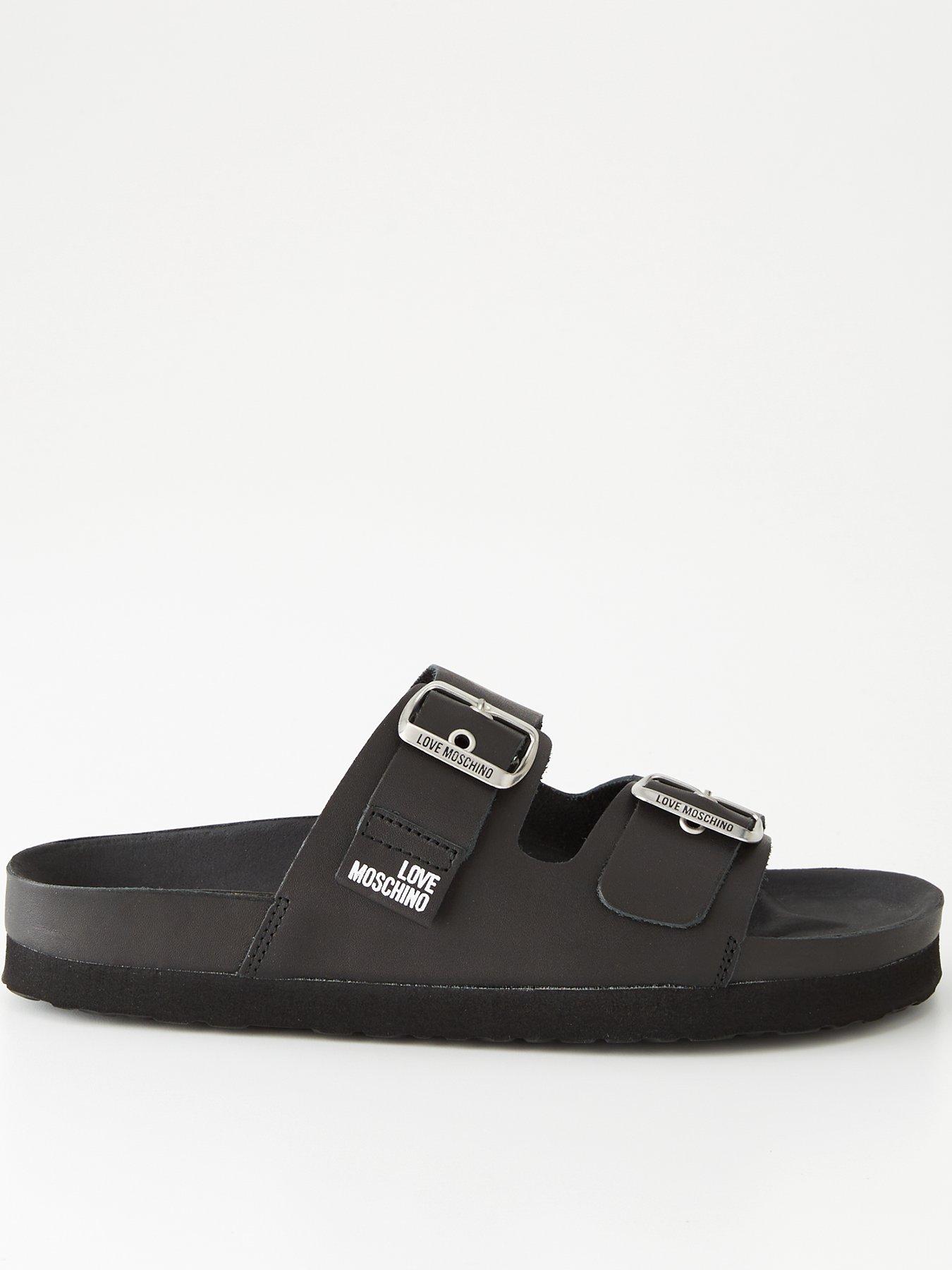 love-moschino-double-strap-sandal-black