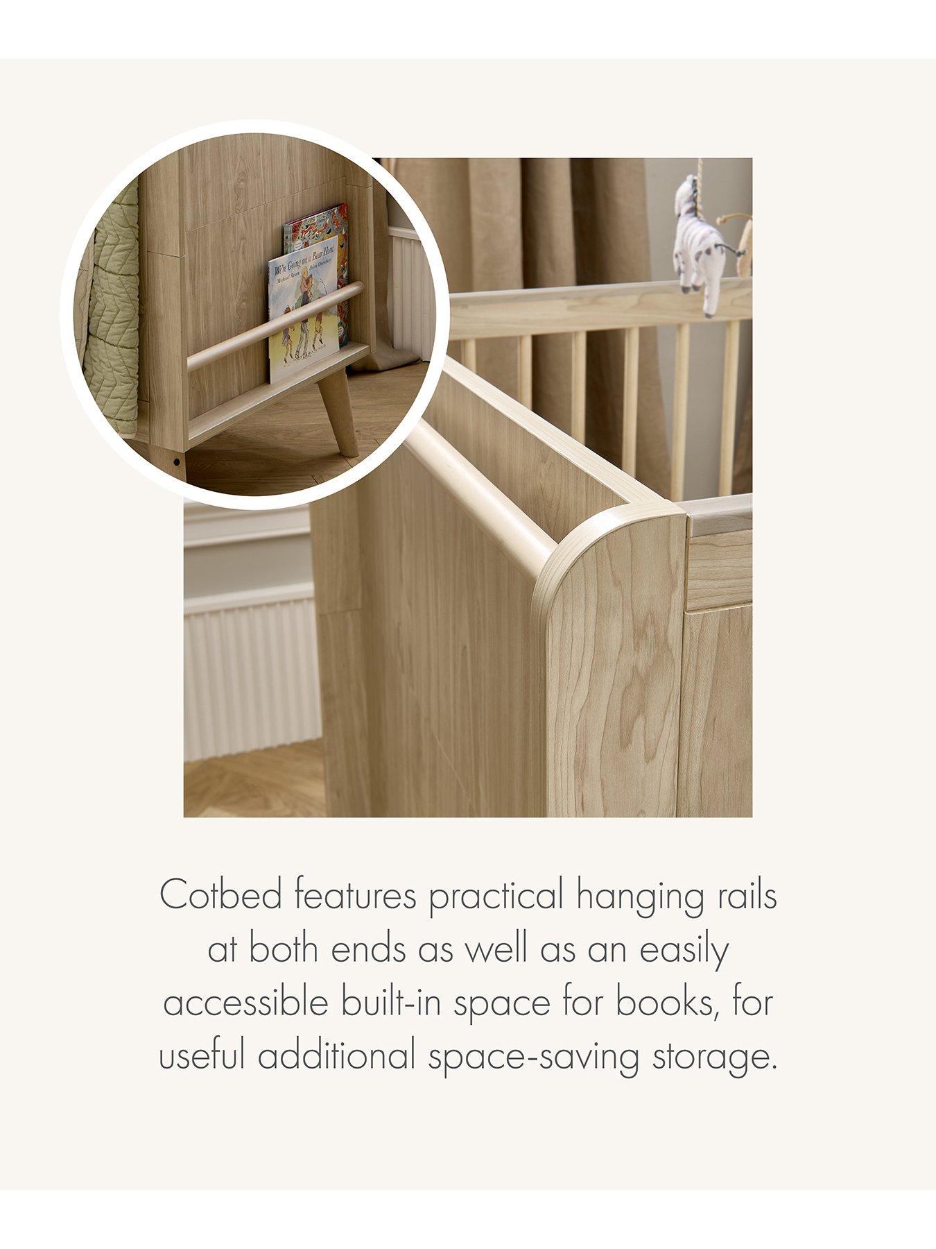 Mamas and papas under cot storage oak best sale