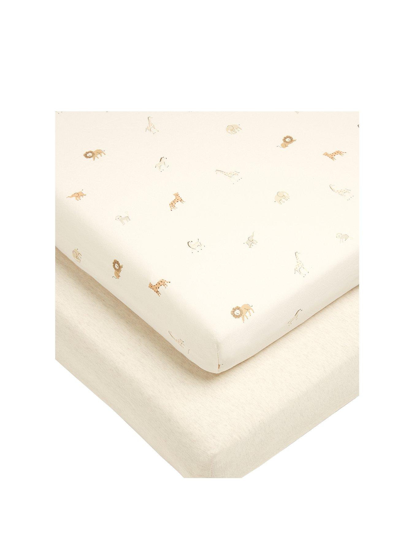 mamas-papas-2-cotbed-fitted-sheets-born-to-be-wild-multi