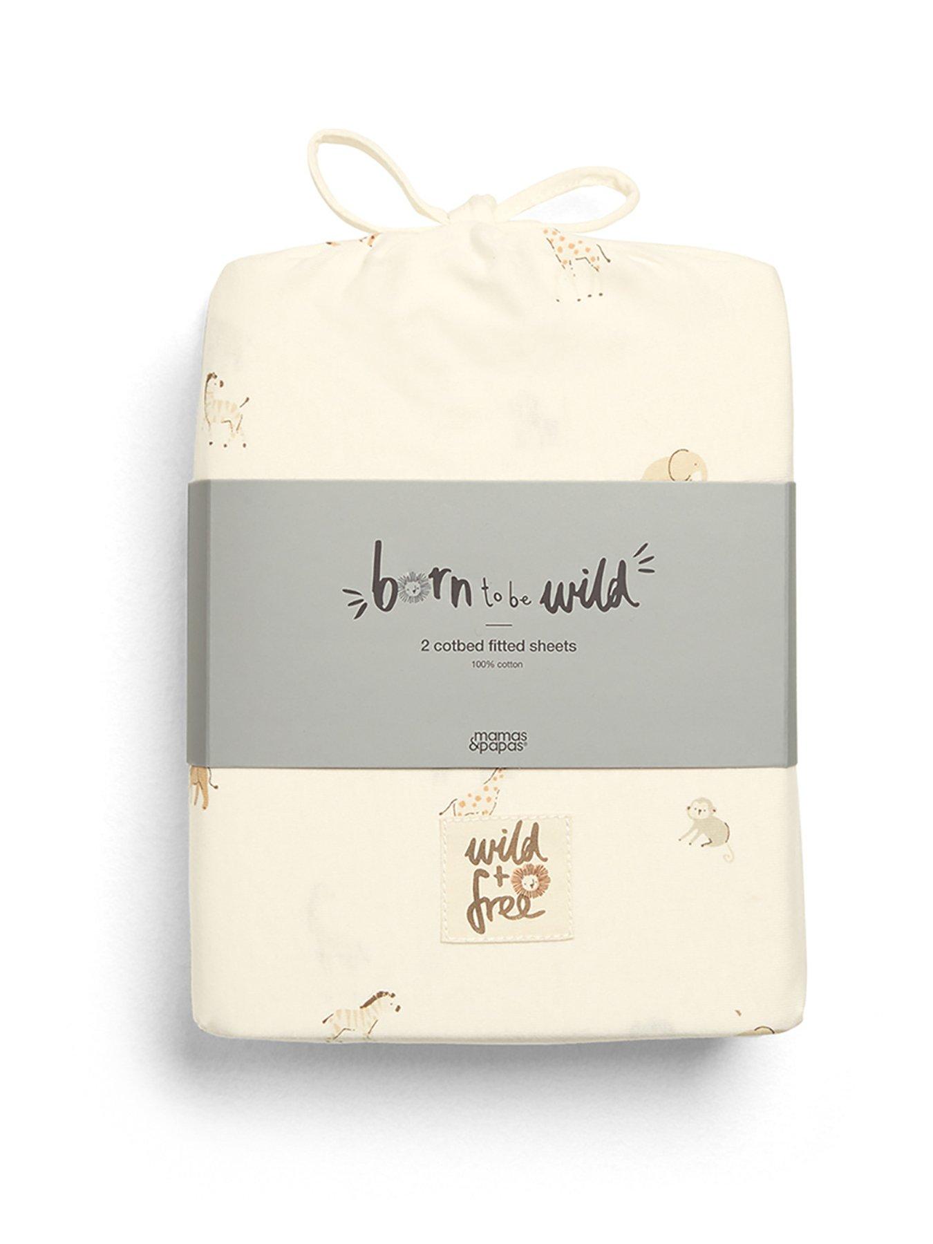 mamas-papas-2-cotbed-fitted-sheets-born-to-be-wild-multistillFront