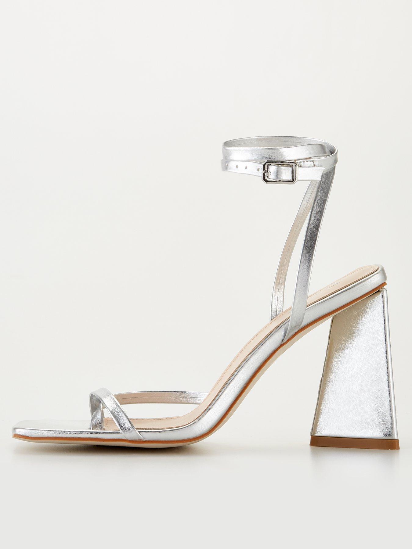 Silver high hot sale heels ireland