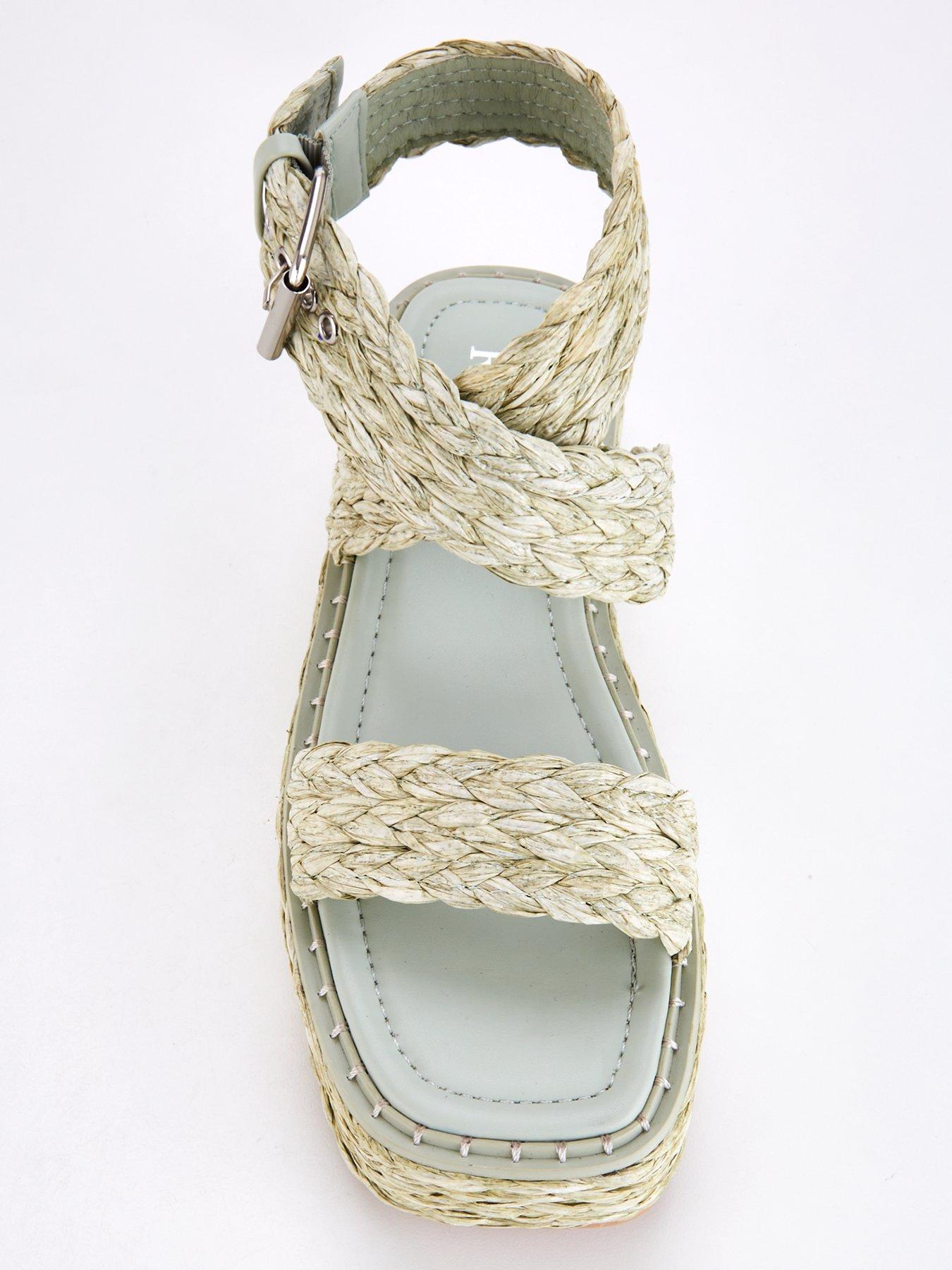 raid-raid-crystal-flatform-sandals-greenoutfit