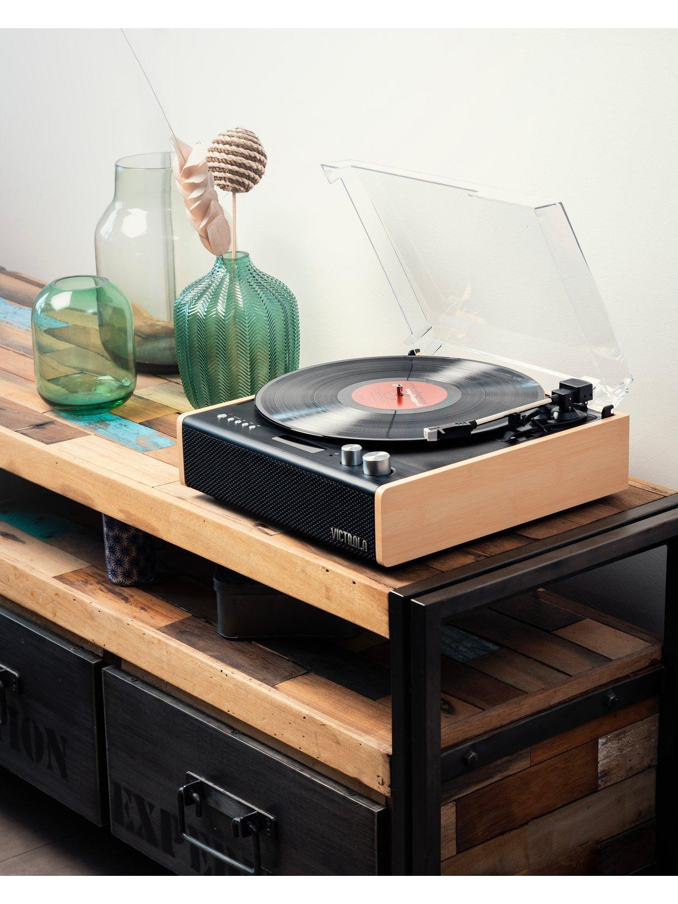 Image 7 of 8 of Victrola Victrola Eastwood Record Player - Dual Bluetooth 5.0 Turntable with Built-in Stereo Speakers and Audio Technica Cartridge