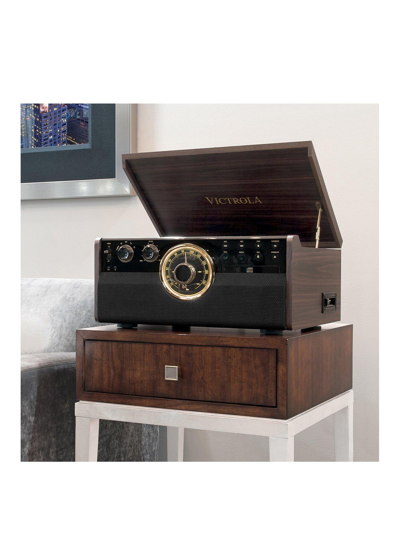 Image 2 of 8 of Victrola Empire 6-in-1 Music Centre - Bluetooth Record Player with Built-In Stereo Speakers, Cassette, CD and Radio