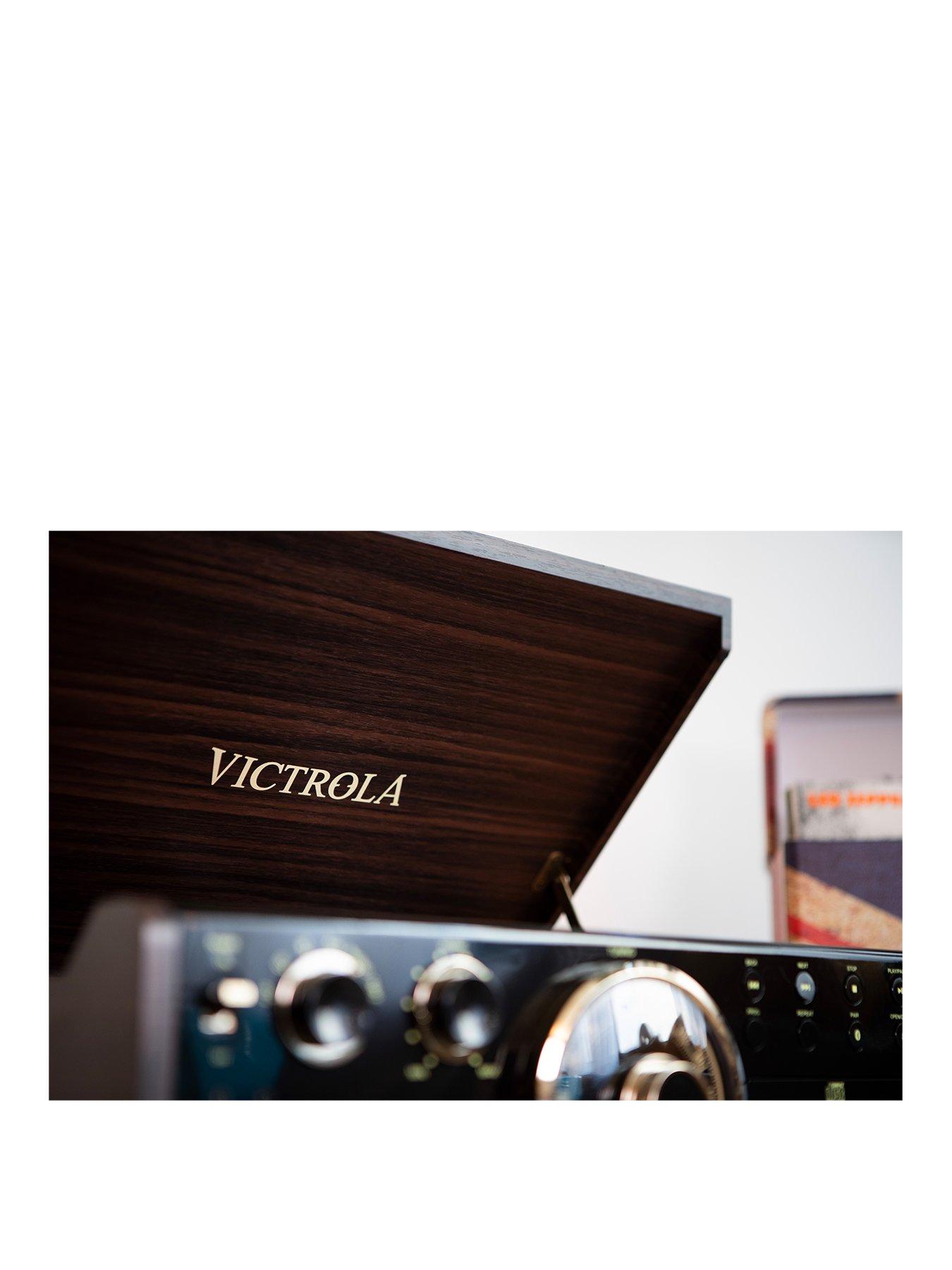 Image 3 of 8 of Victrola Empire 6-in-1 Music Centre - Bluetooth Record Player with Built-In Stereo Speakers, Cassette, CD and Radio