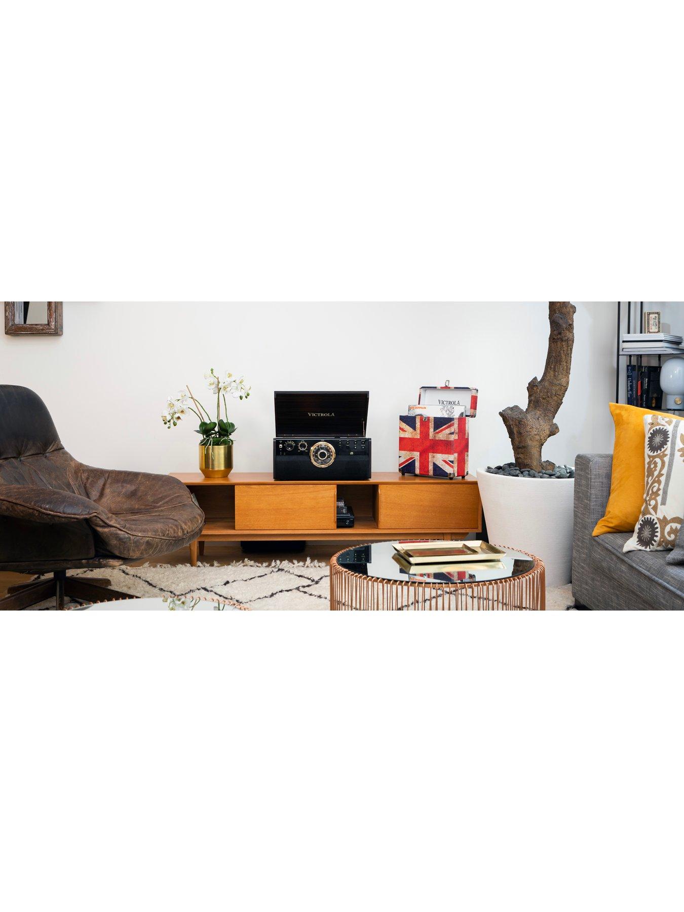 Image 5 of 8 of Victrola Empire 6-in-1 Music Centre - Bluetooth Record Player with Built-In Stereo Speakers, Cassette, CD and Radio