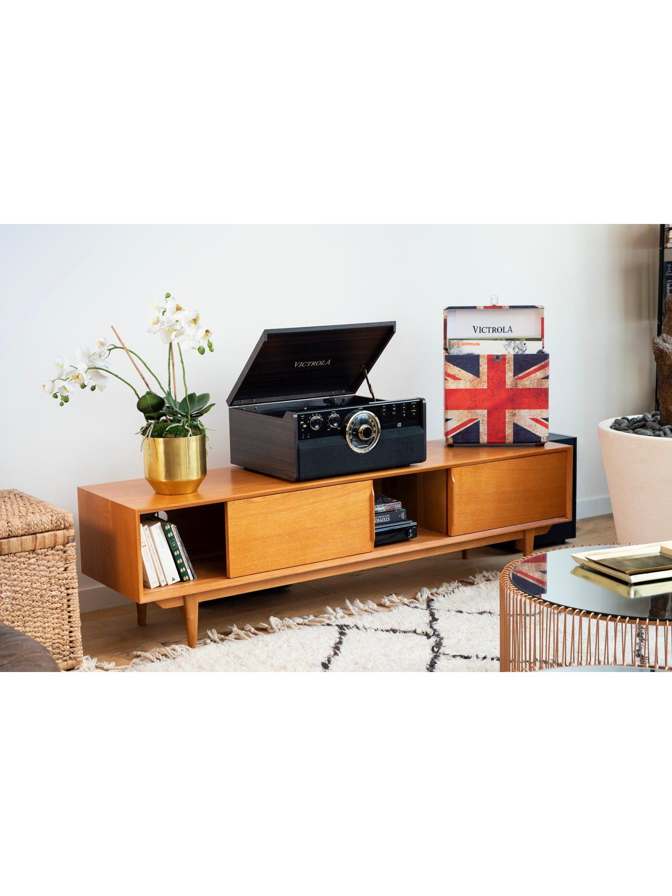 Image 6 of 8 of Victrola Empire 6-in-1 Music Centre - Bluetooth Record Player with Built-In Stereo Speakers, Cassette, CD and Radio