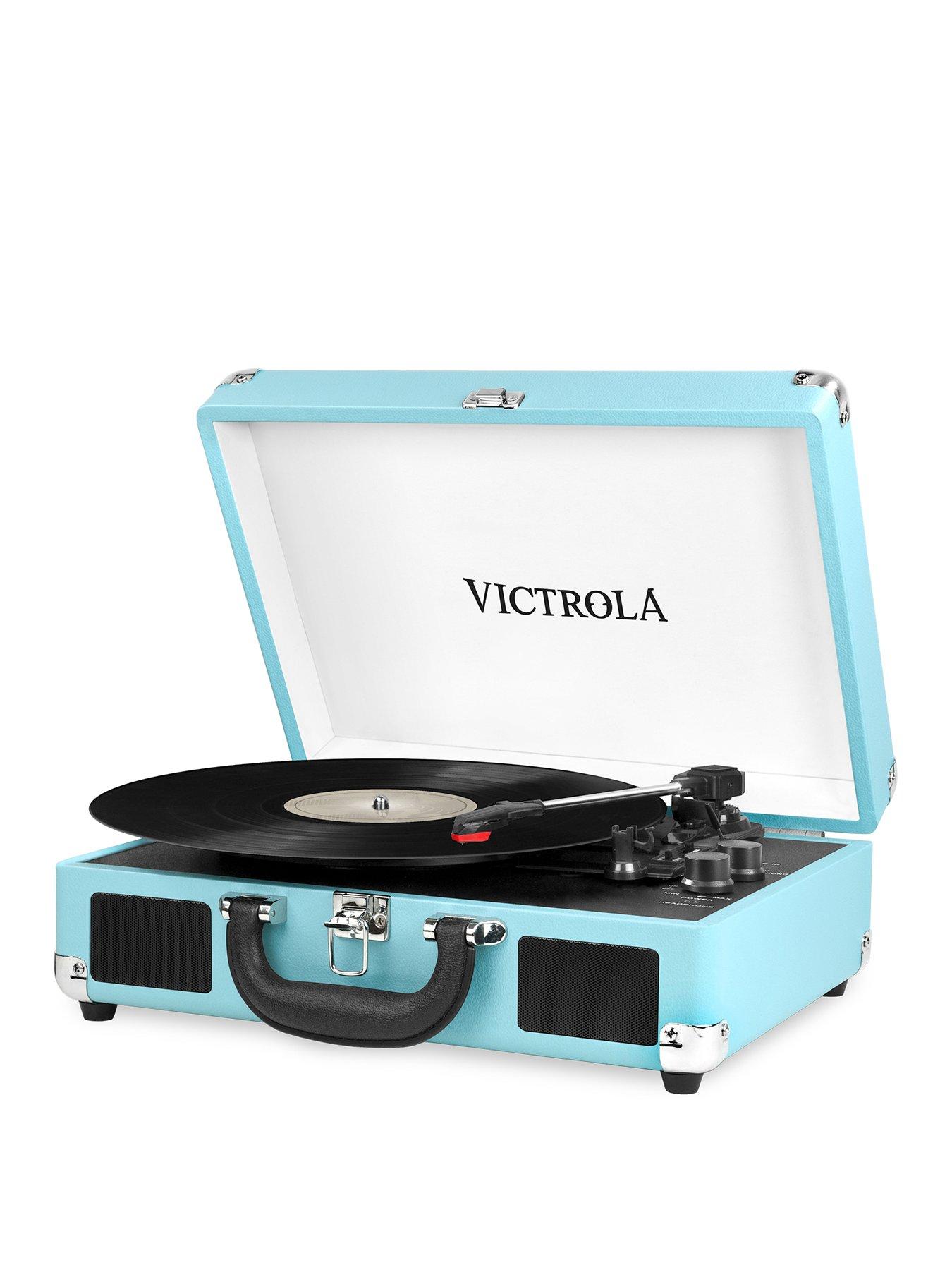 Image 1 of 3 of Victrola Victrola Journey Portable Record Player (Turquoise) - Bluetooth 5.0 Suitcase Turntable with Built-In Stereo Speakers