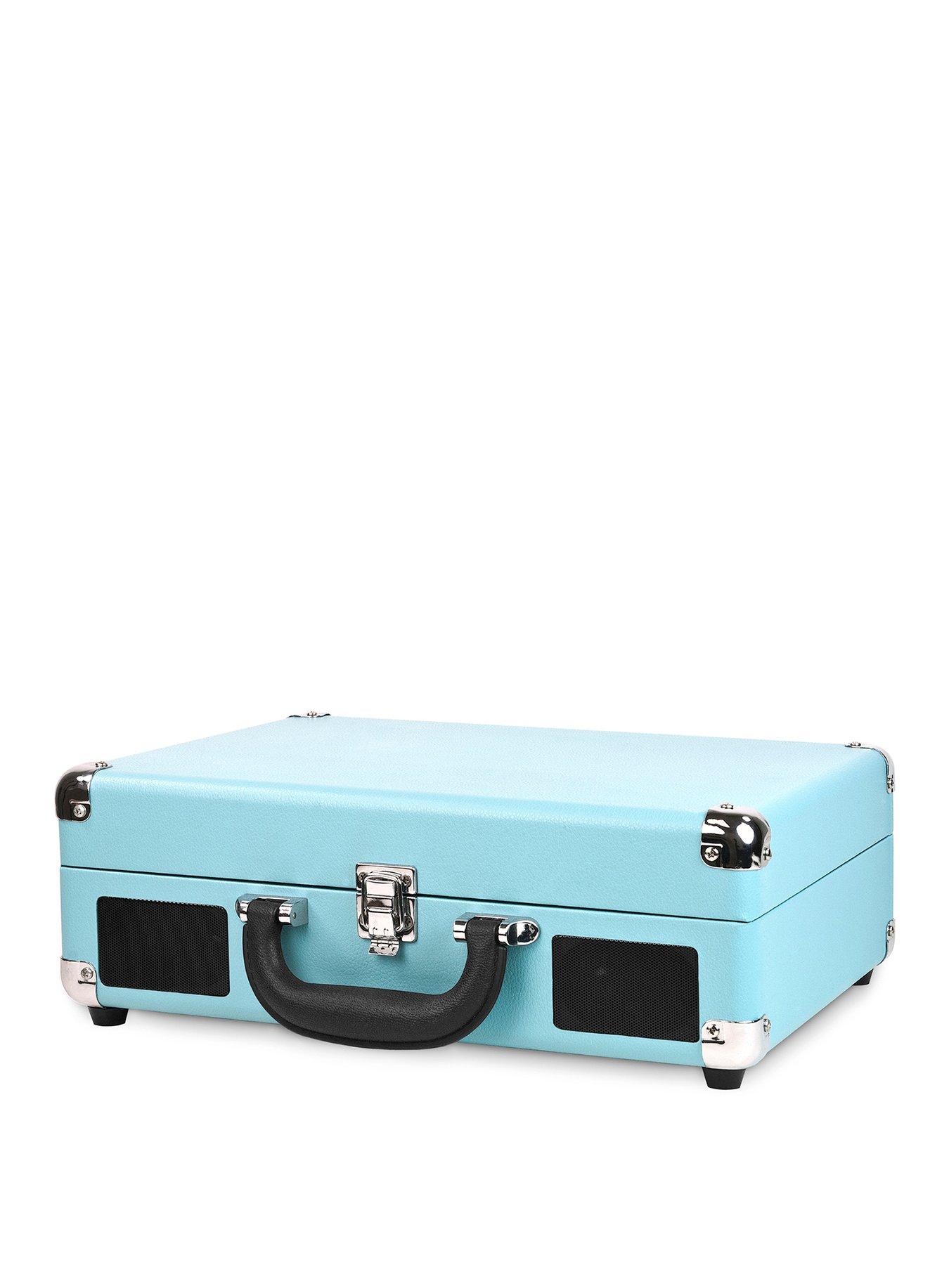 Image 2 of 3 of Victrola Victrola Journey Portable Record Player (Turquoise) - Bluetooth 5.0 Suitcase Turntable with Built-In Stereo Speakers