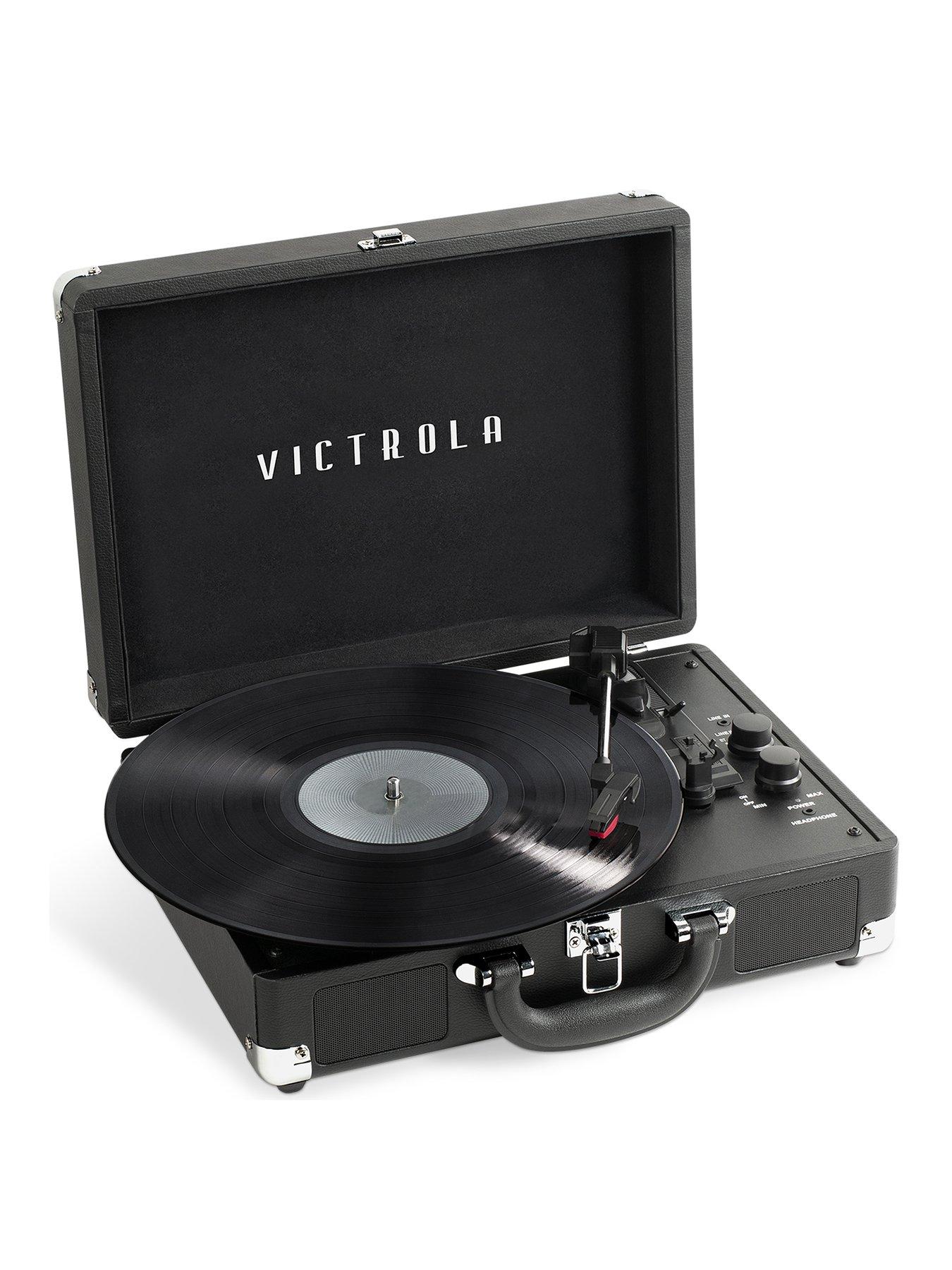 Victrola Journey+ Portable Record Player - Dual Bluetooth 5.0 Suitcase  Turntable with Built-In Stereo Speakers