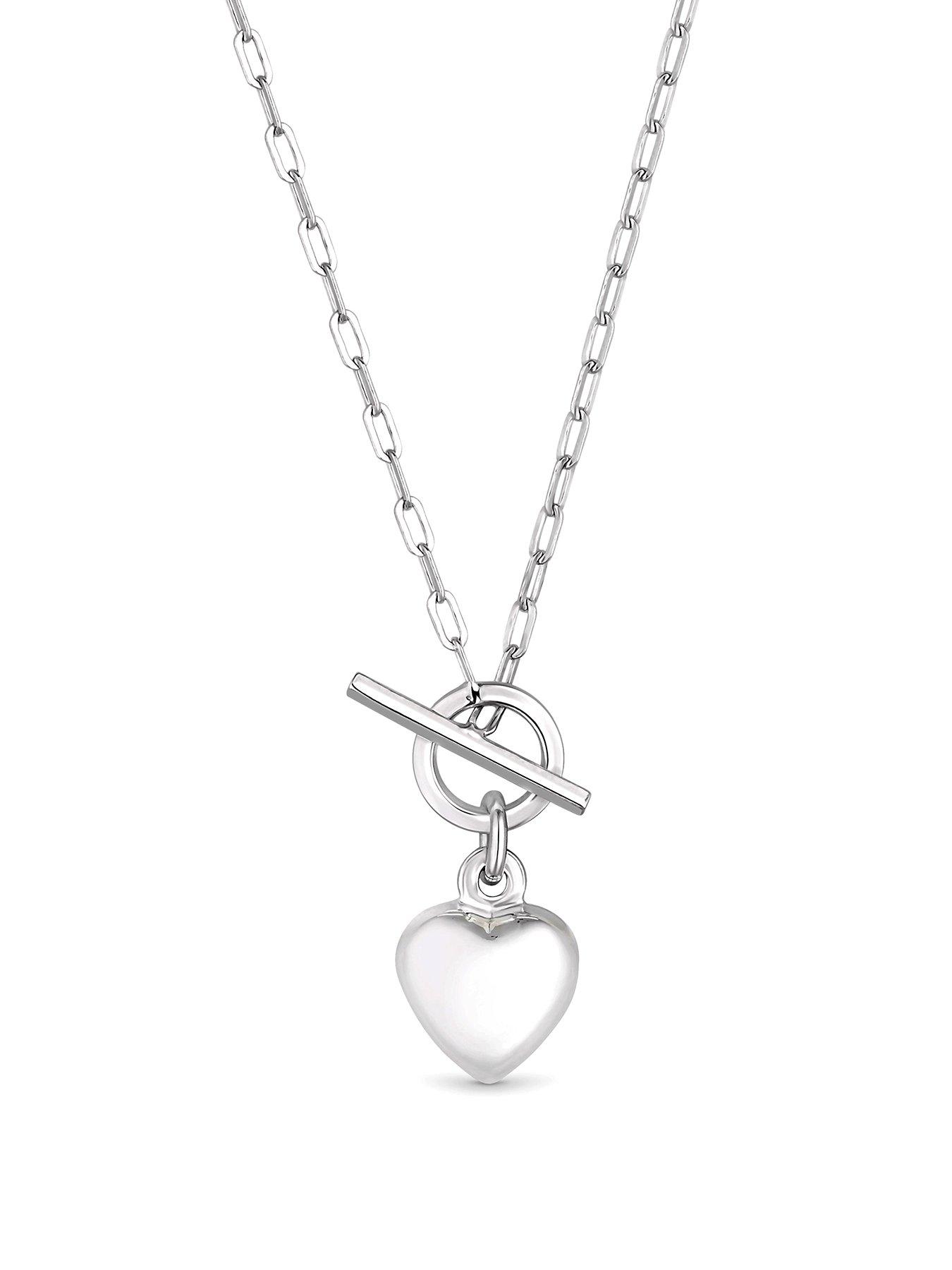 simply-silver-simply-silver-sterling-silver-925-puff-heart-t-bar-necklace