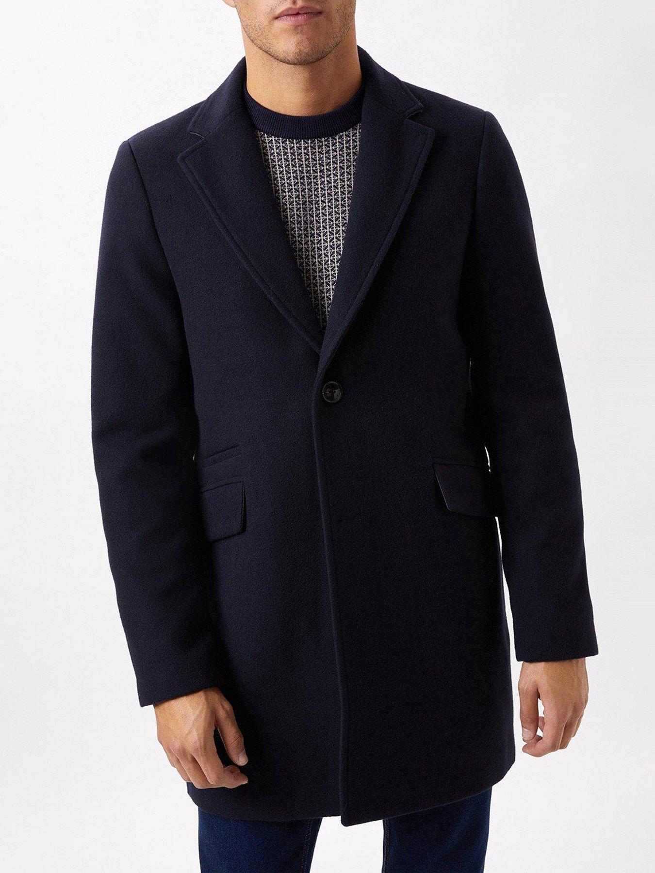 Burton on sale mens overcoat