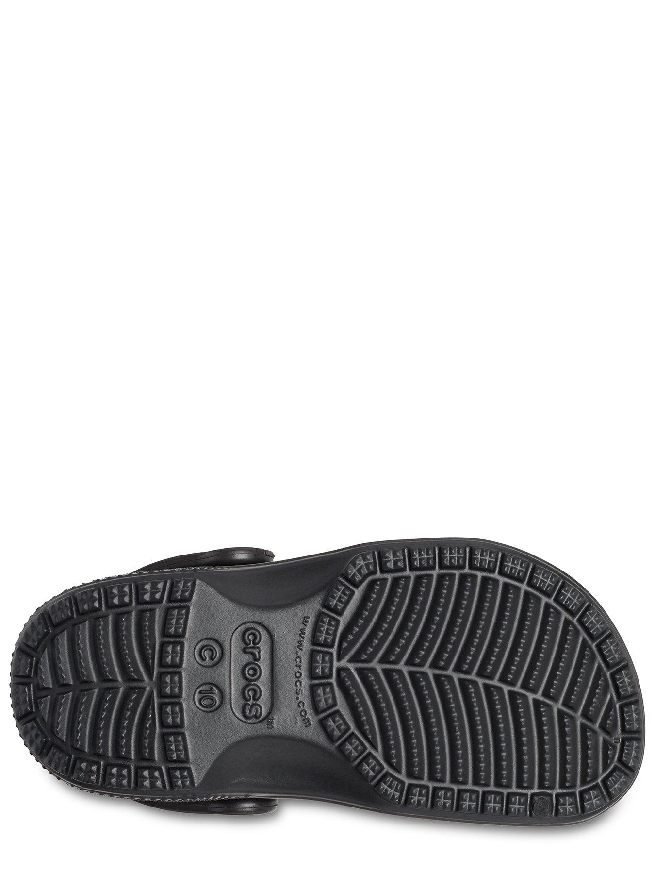 Big kids black online crocs