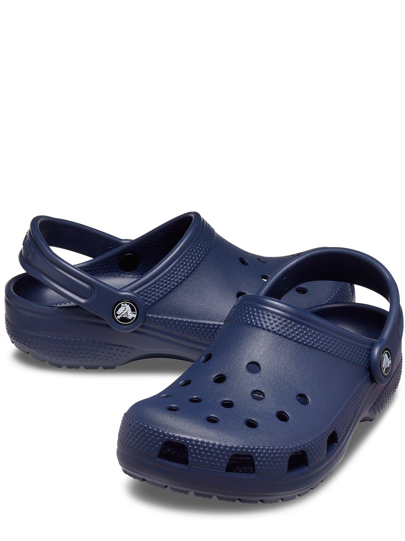 Navy kids online crocs