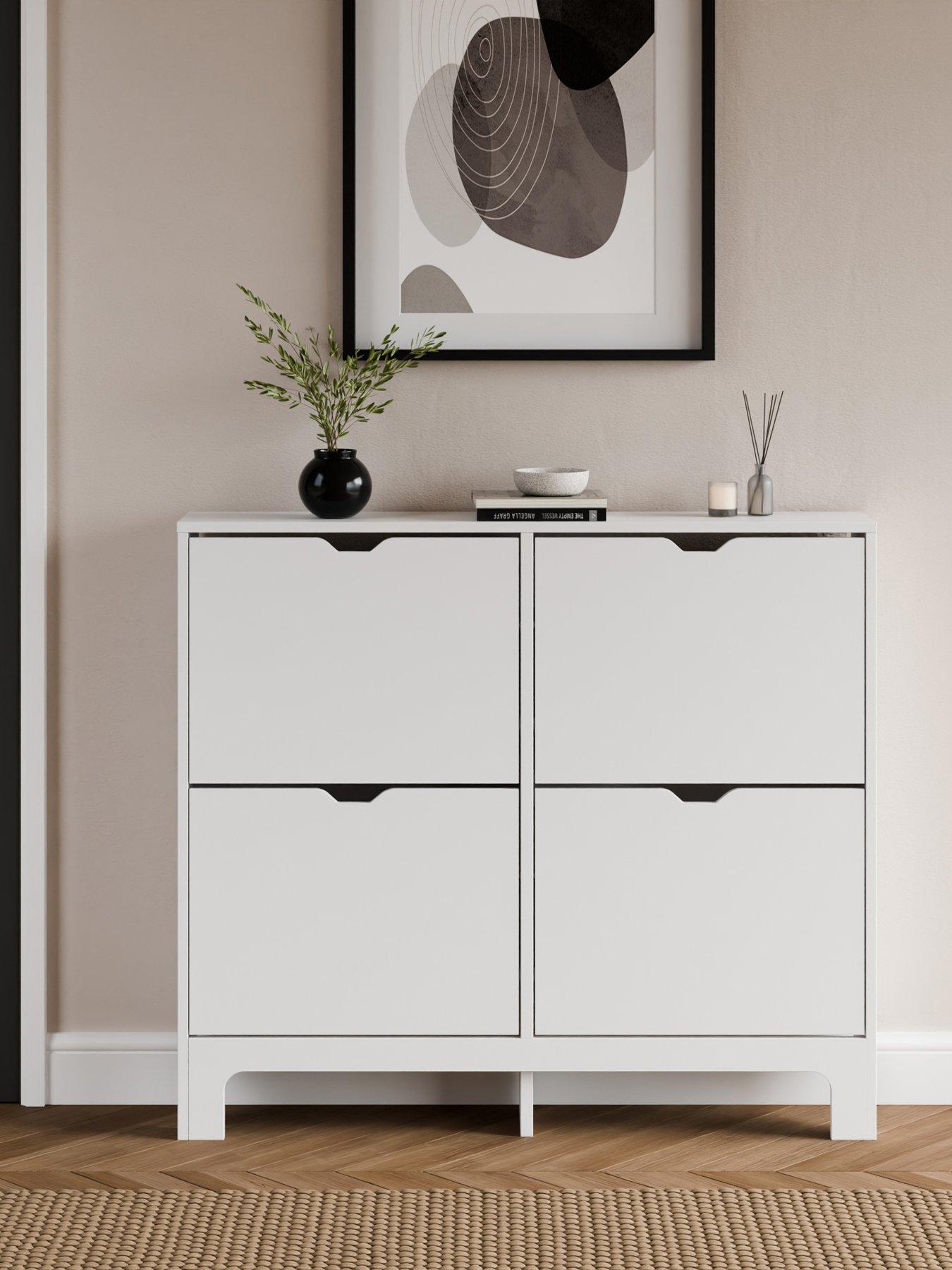 gfw-narrow-4-drawer-shoe-cabinet-white