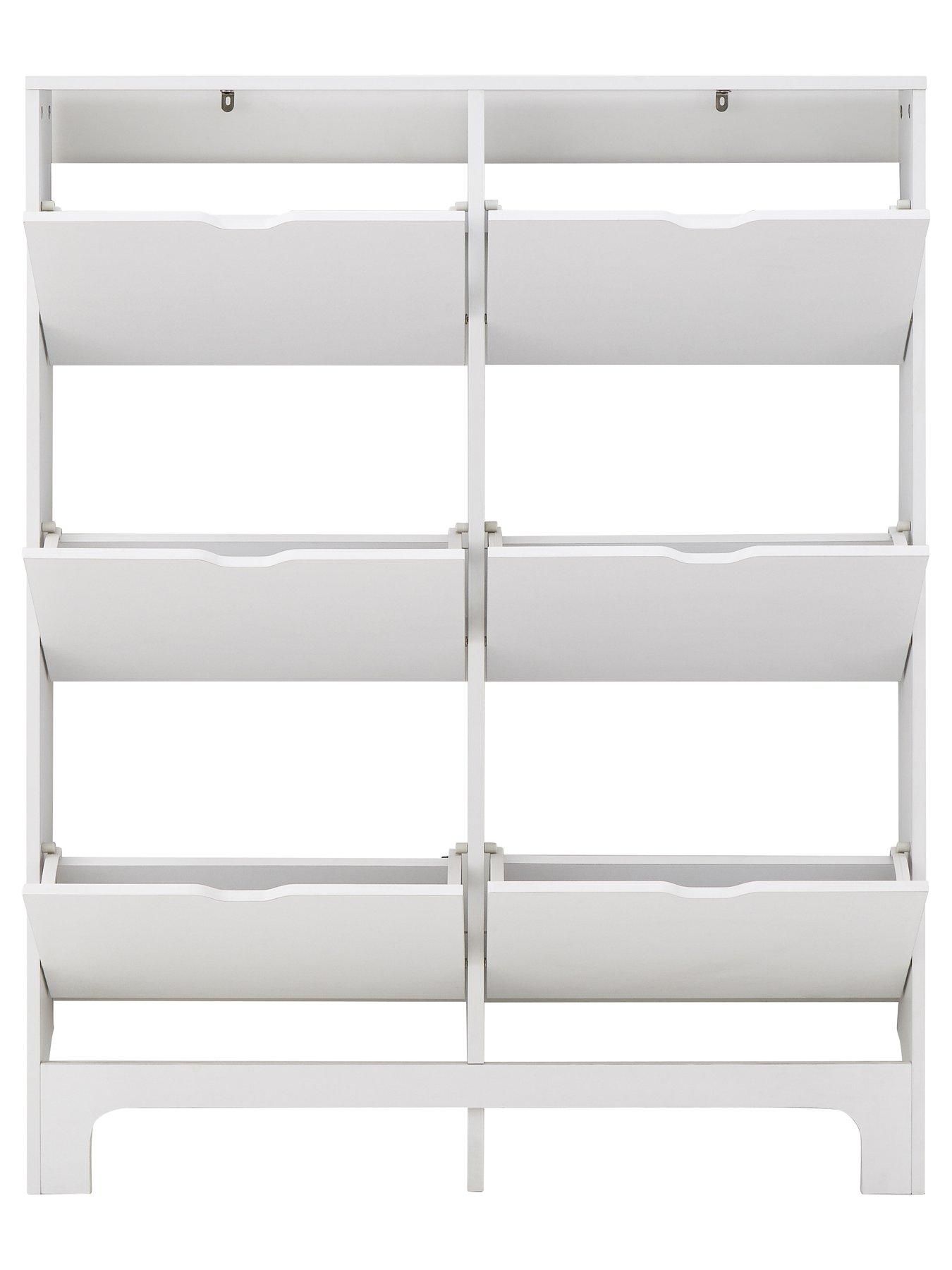 Image 5 of 5 of GFW Narrow 6 Drawer Shoe Cabinet - White
