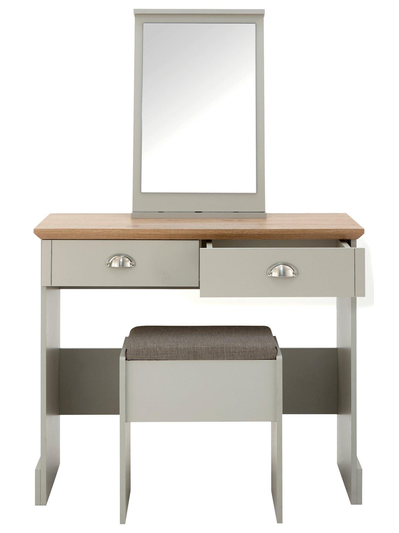 Image 4 of 6 of GFW Kendal Dressing Table,&nbsp;Stool and Mirror Set