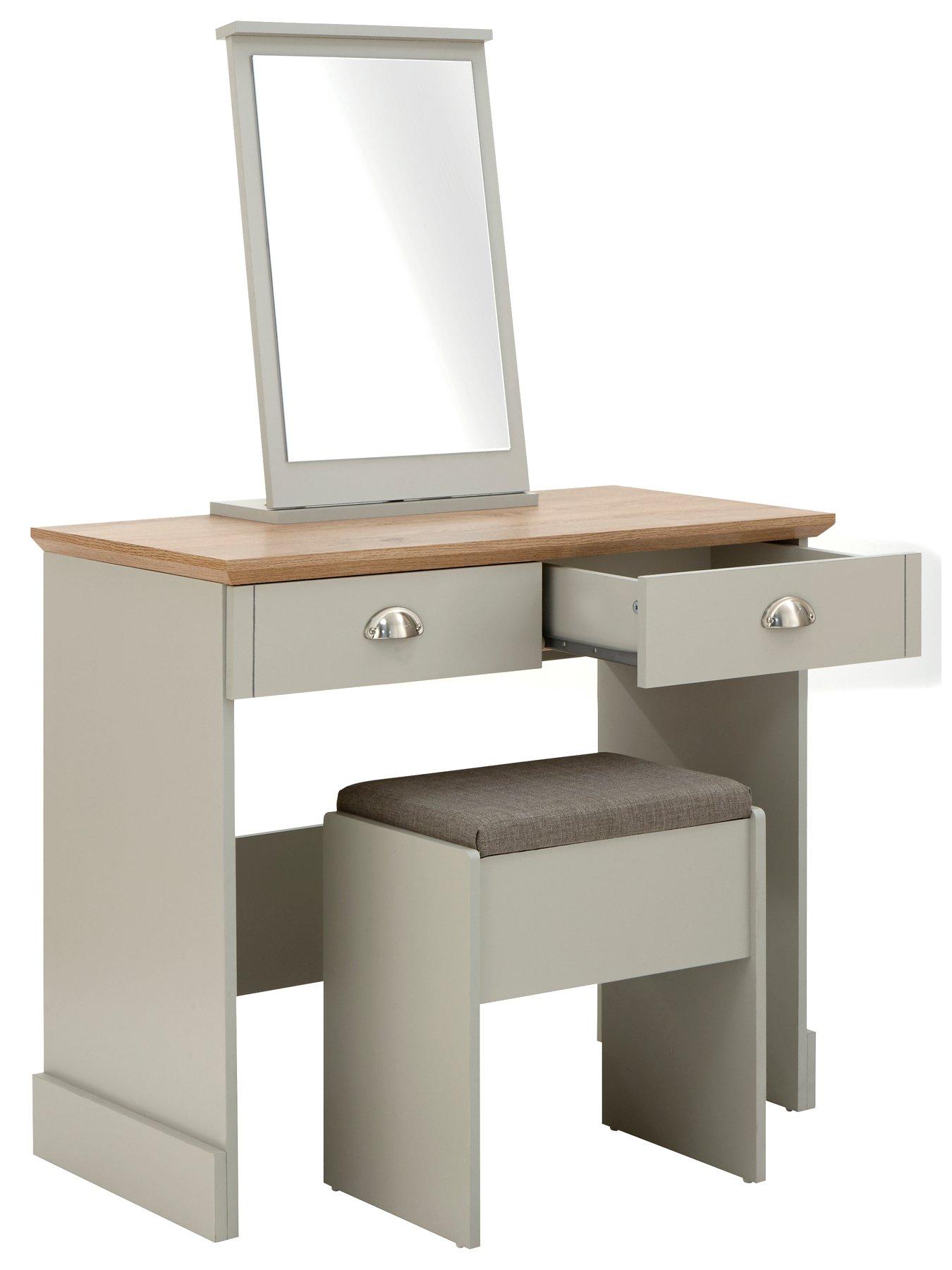 Image 5 of 6 of GFW Kendal Dressing Table,&nbsp;Stool and Mirror Set