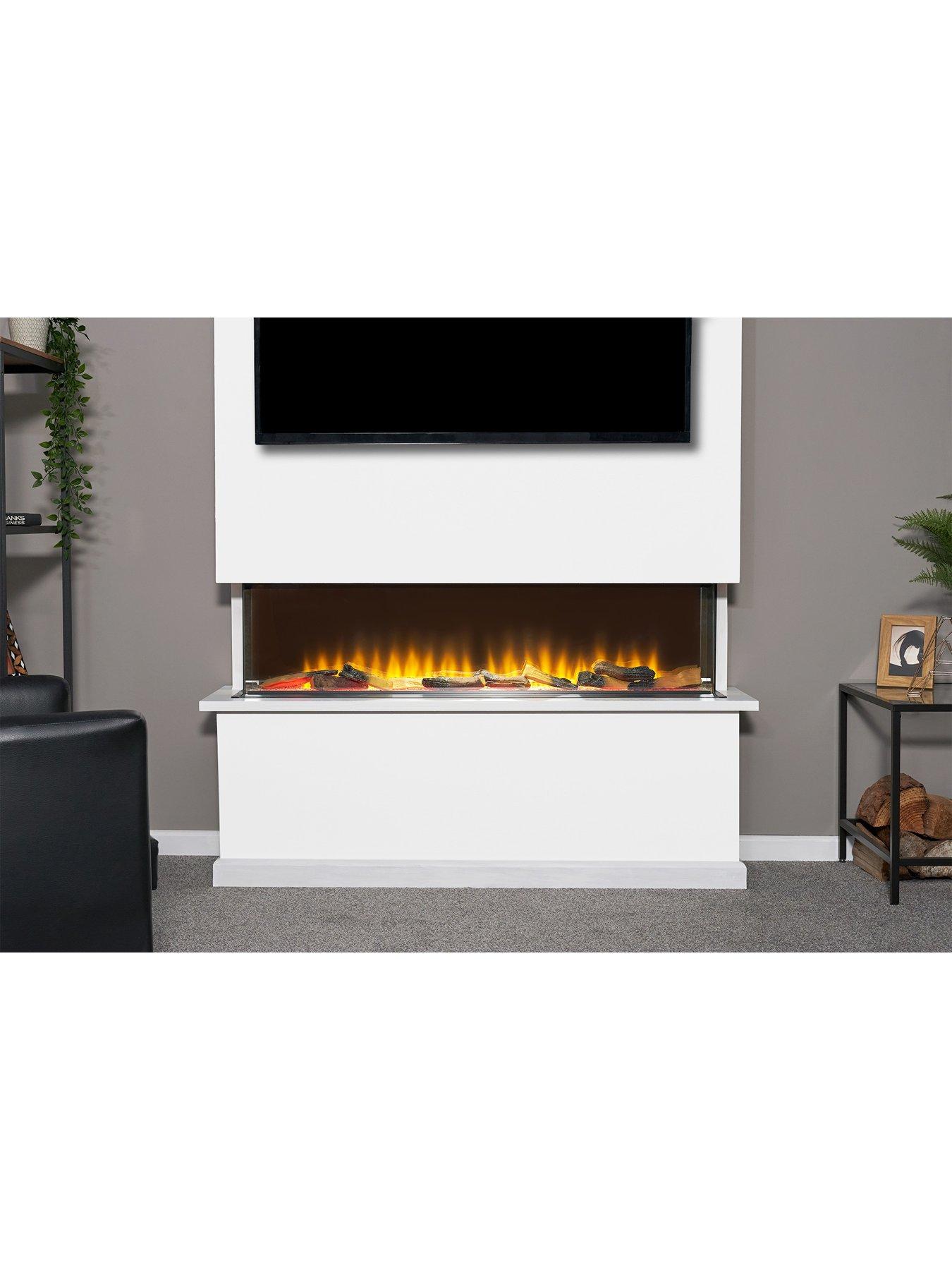 Image 5 of 8 of Adam Fires & Fireplaces Adam Sahara Electric Inset Media Wall Fire with Remote Control, 1250mm