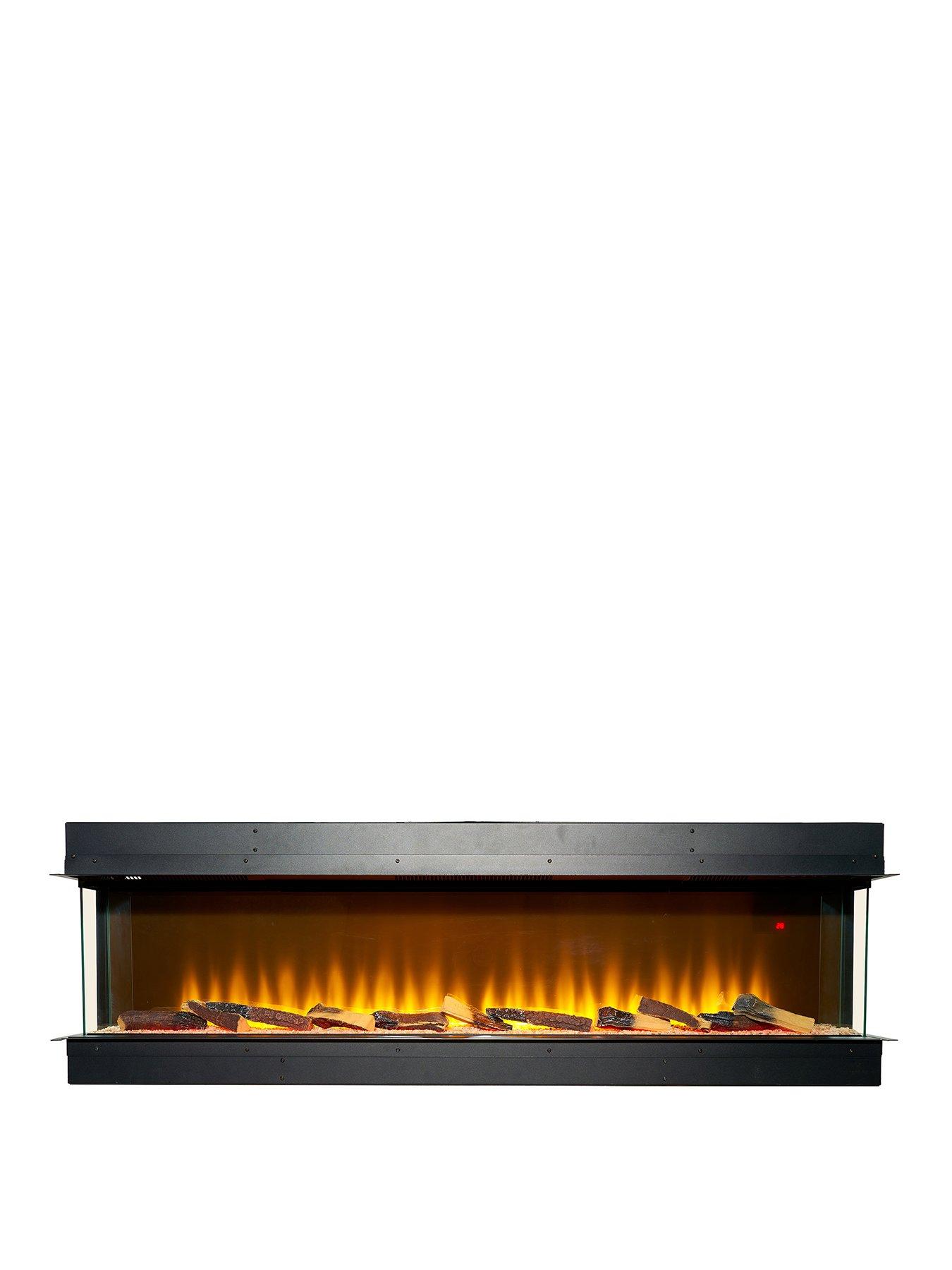 Image 1 of 7 of Adam Fires & Fireplaces Adam Sahara Electric Inset Media Wall Fire with Remote Control, 1000mm