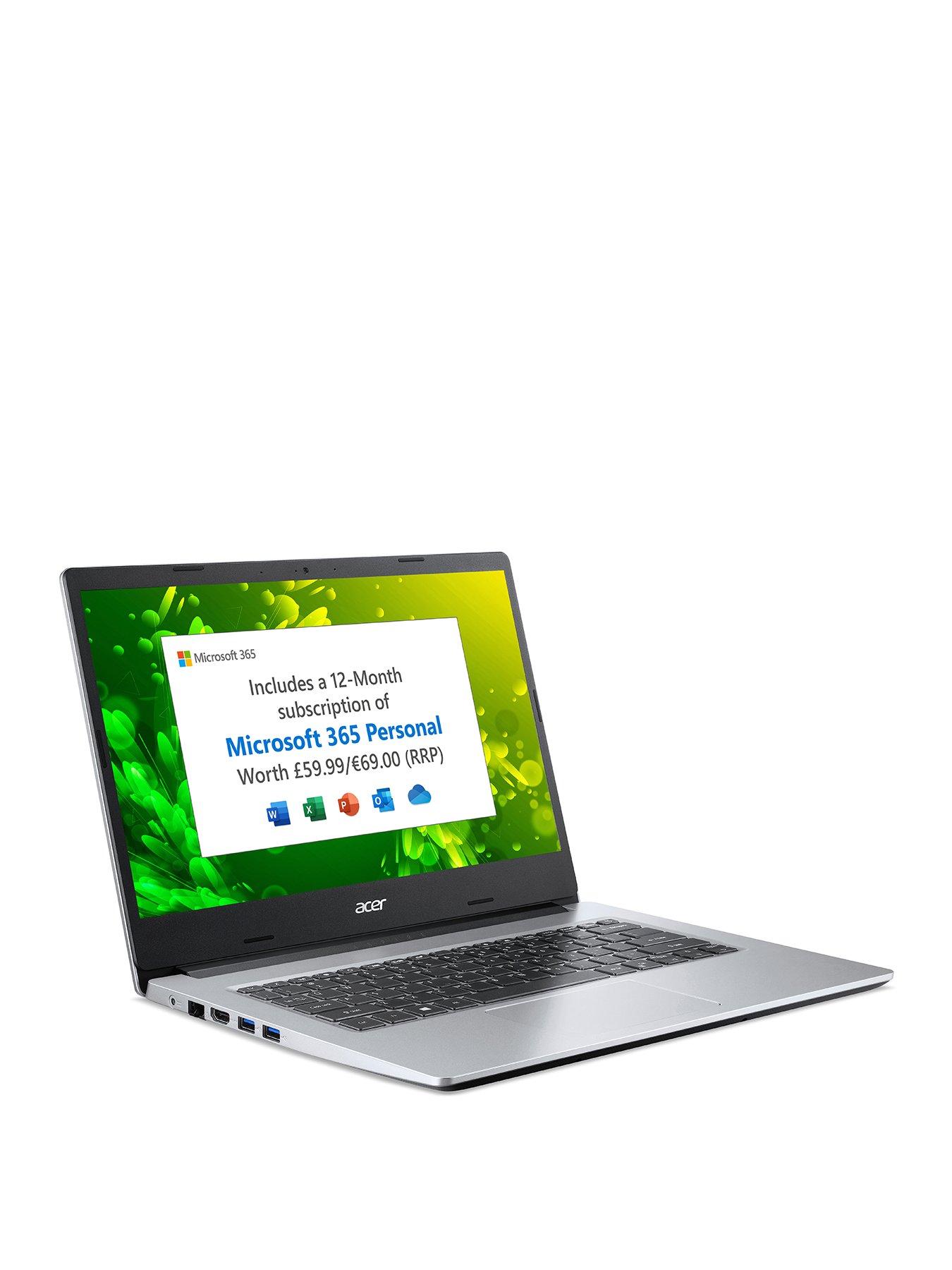 acer-aspire-1-a114-33-laptop-14in-hd-intel-celeron-4gb-ramnbsp64gb-ssd-microsoftnbsp365-personal-included-12-months-silver