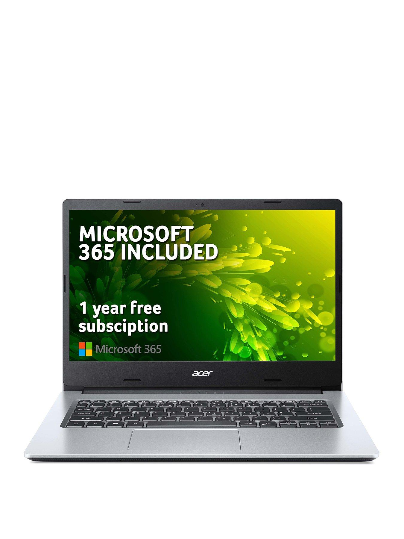 Alvast kraan Desillusie Acer Aspire 1 A114-33 Laptop - 14in HD, Intel Celeron, 4GB RAM, 64GB SSD,  Microsoft 365 Personal Included (12 Months) - Silver | Very Ireland