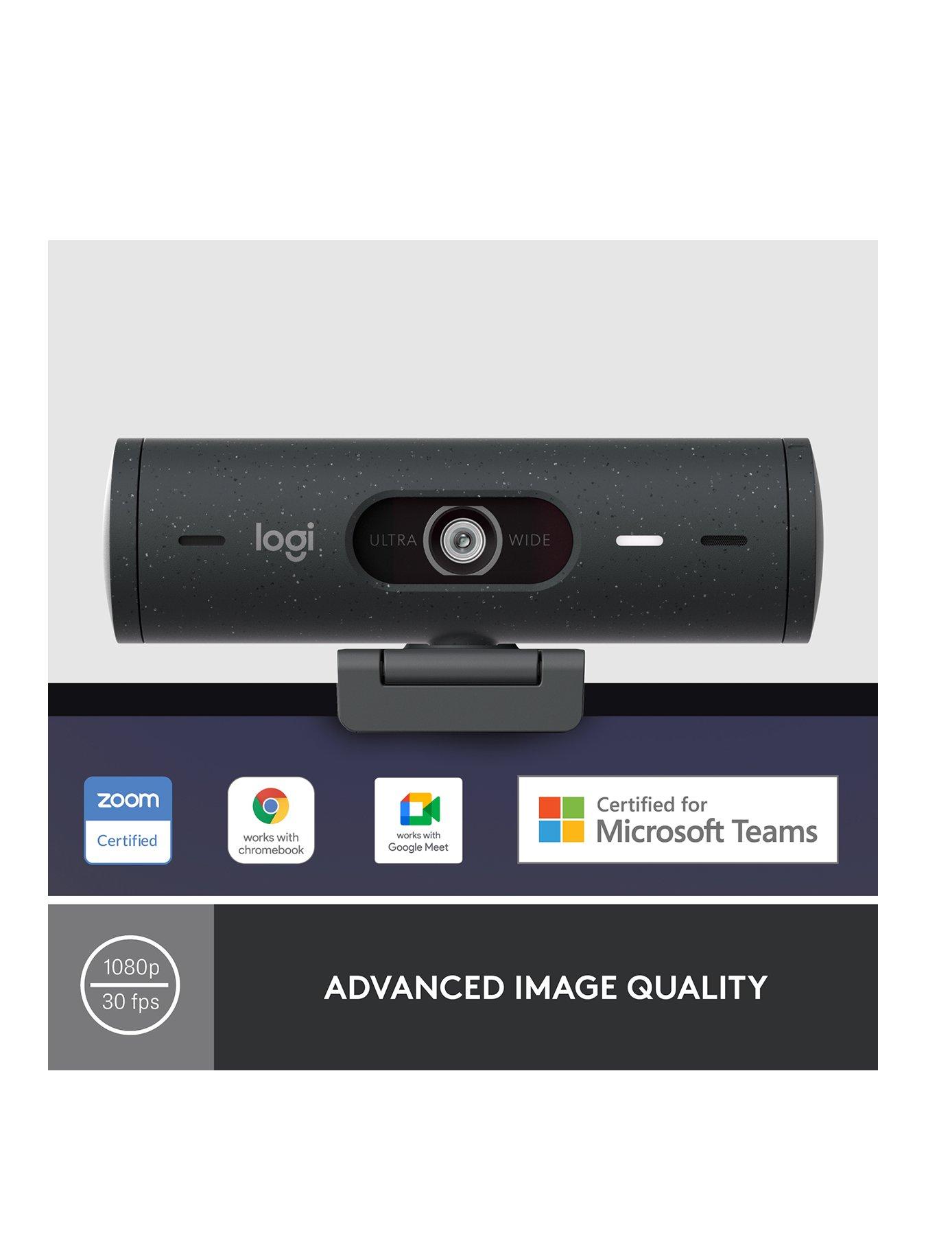 Image 2 of 7 of Logitech Brio 500 Full HD Webcam, USB-C Cable, Works with Teams, Google Meet, Zoom
