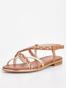 v-by-very-plait-strappy-flat-sandal-brown
