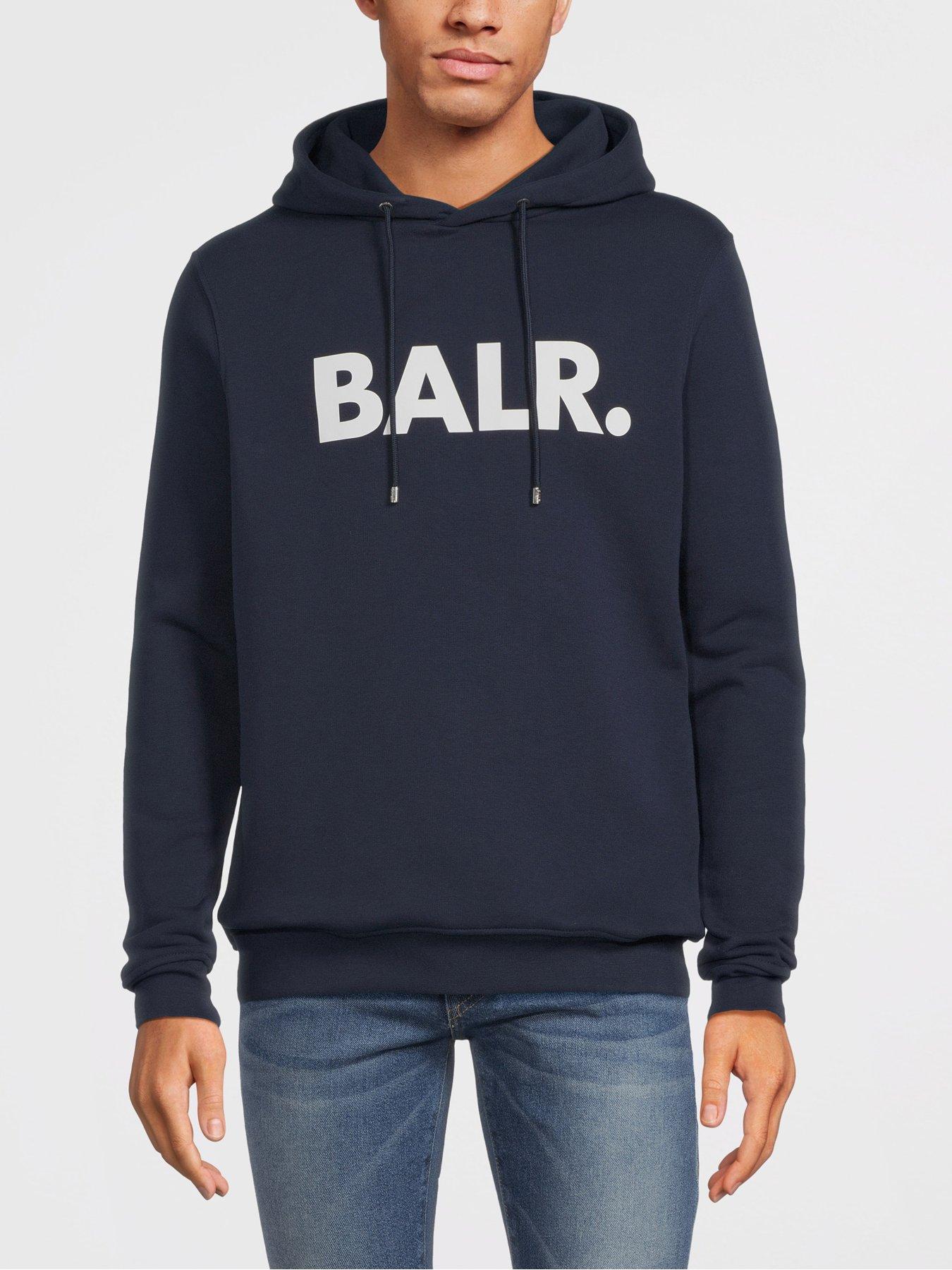 BALR Brand Straight Overhead Hoodie - Navy | Very Ireland