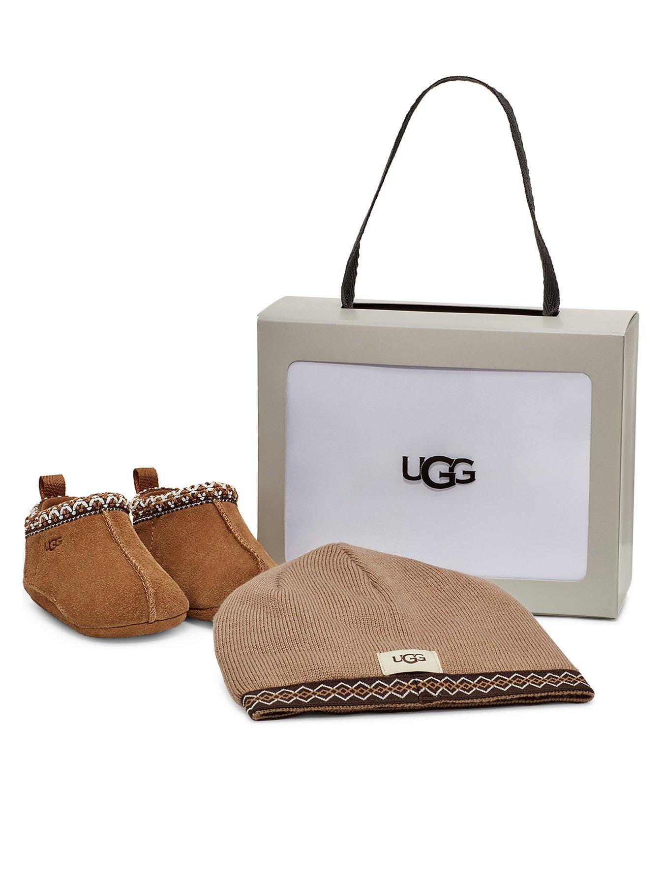 Baby Tasman And Beanie Gift Set Brown