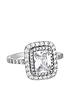simply-silver-simply-silver-sterling-silver-925-cubic-zirconia-emerald-cut-halo-ringfront