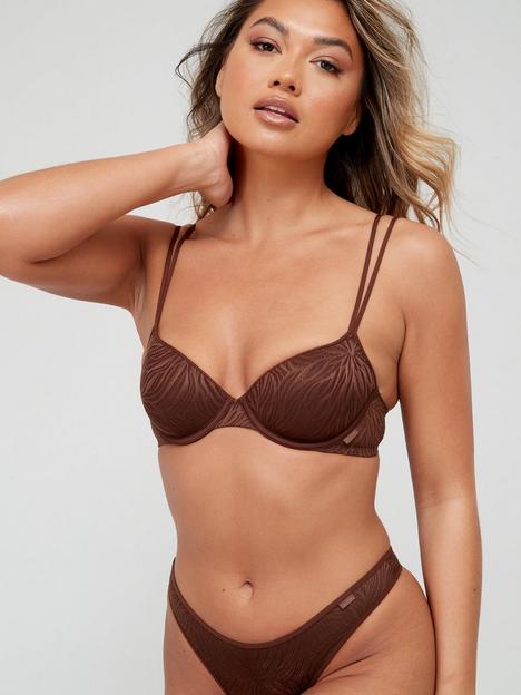 calvin-klein-sheer-lace-lightly-lined-demi-bra-brown