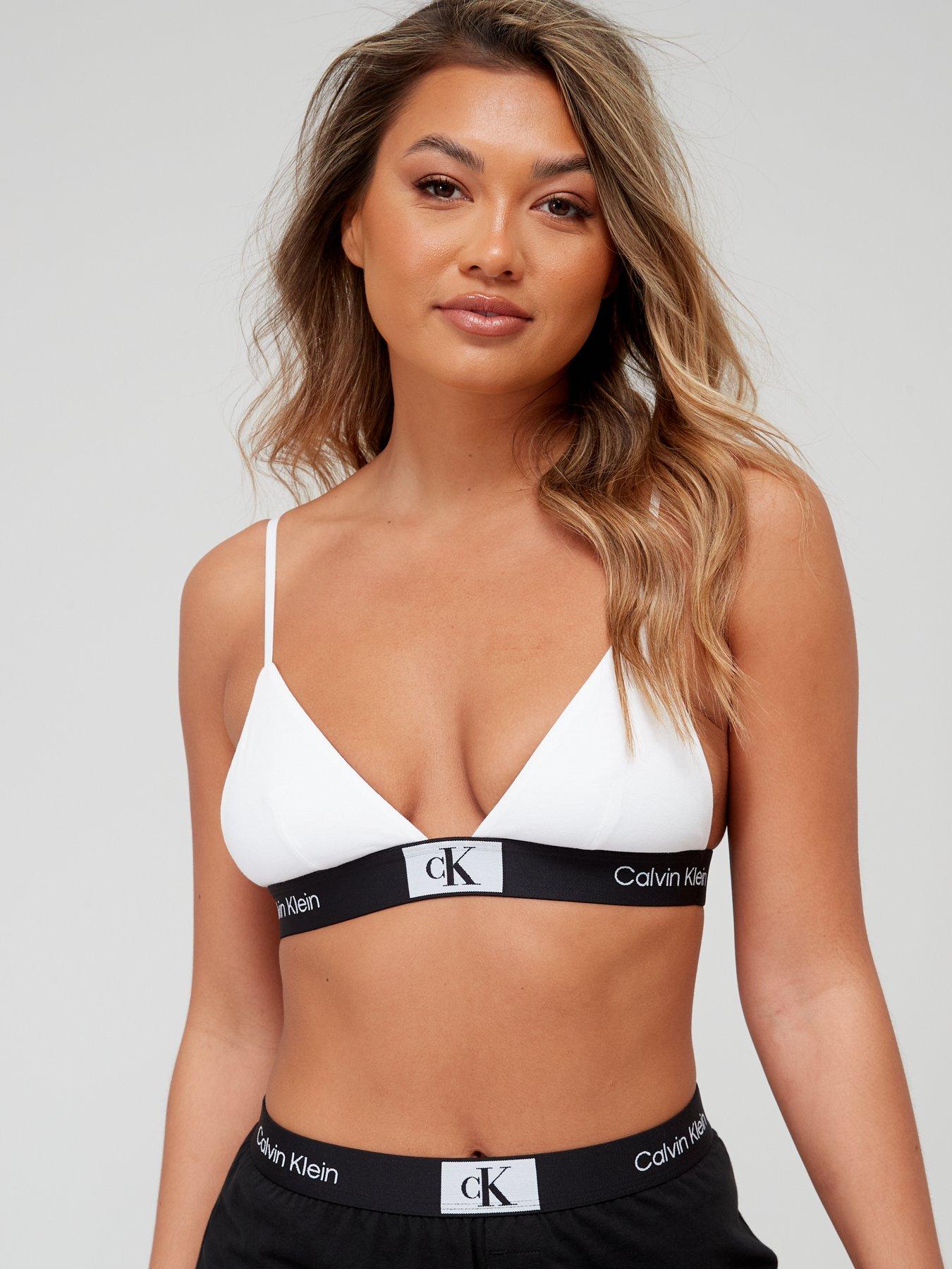 Calvin Klein Calvin Klein Cotton Unlined Triangle Bra - White