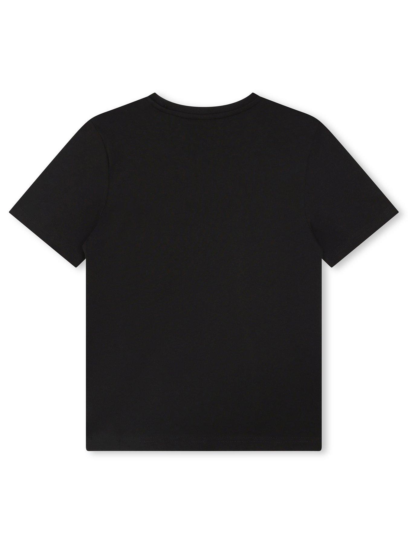 Image 2 of 2 of BOSS Boys Short Sleeve Large Logo T-shirt - Black