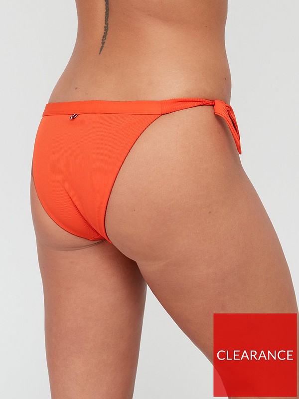 Tommy hilfiger Cheeky String Tie Side Bikini Bottom Orange