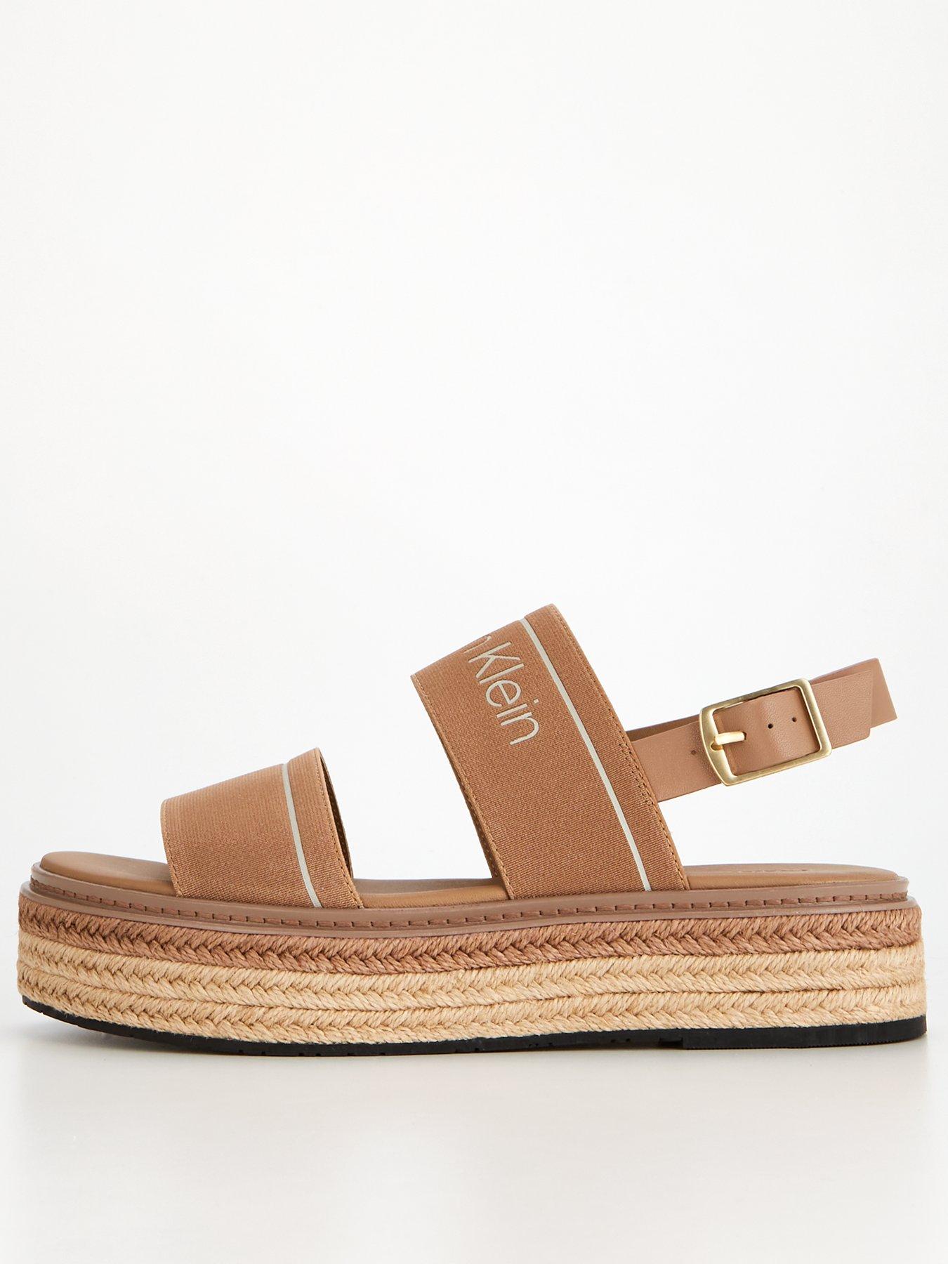 Calvin klein best sale platform sandals