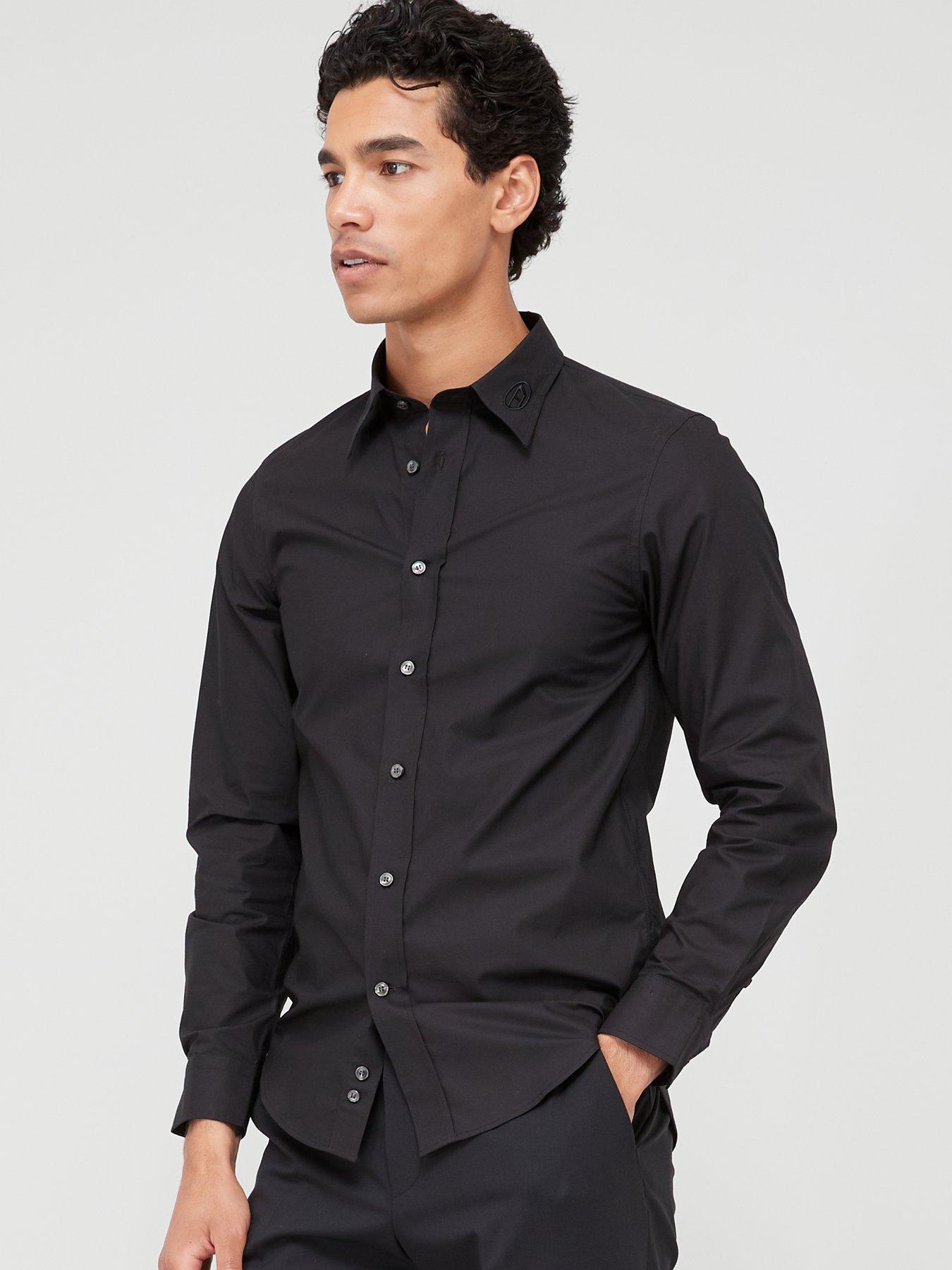 diesel black long sleeve shirt