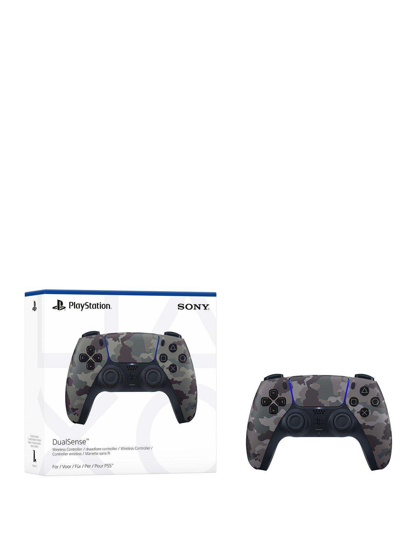Image 2 of 6 of PlayStation 5 DualSense Wireless Controller - Grey&nbsp;Camouflage