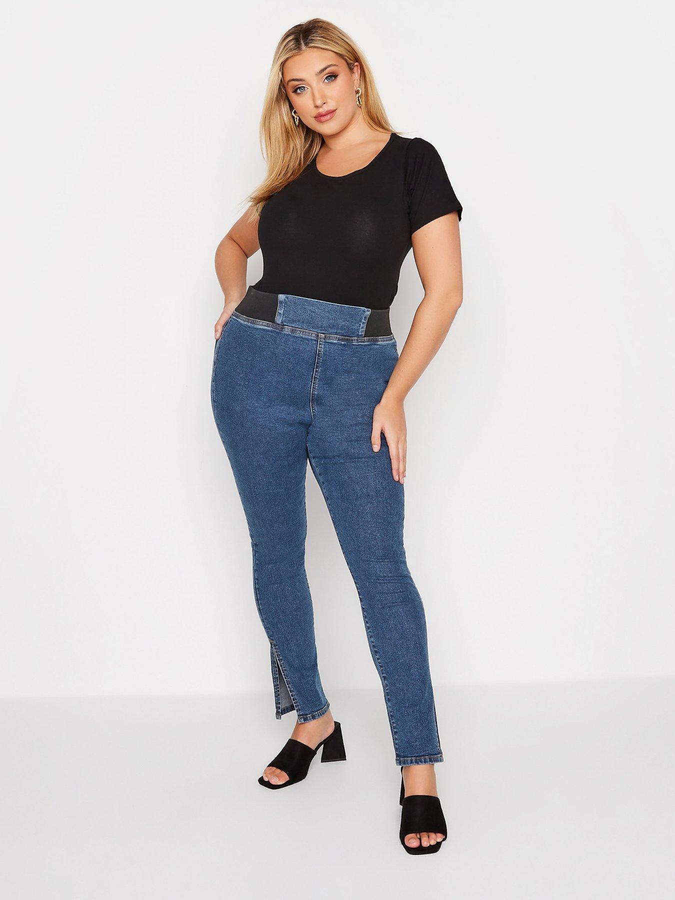 yours-yours-elastic-insert-jegging-indigoback