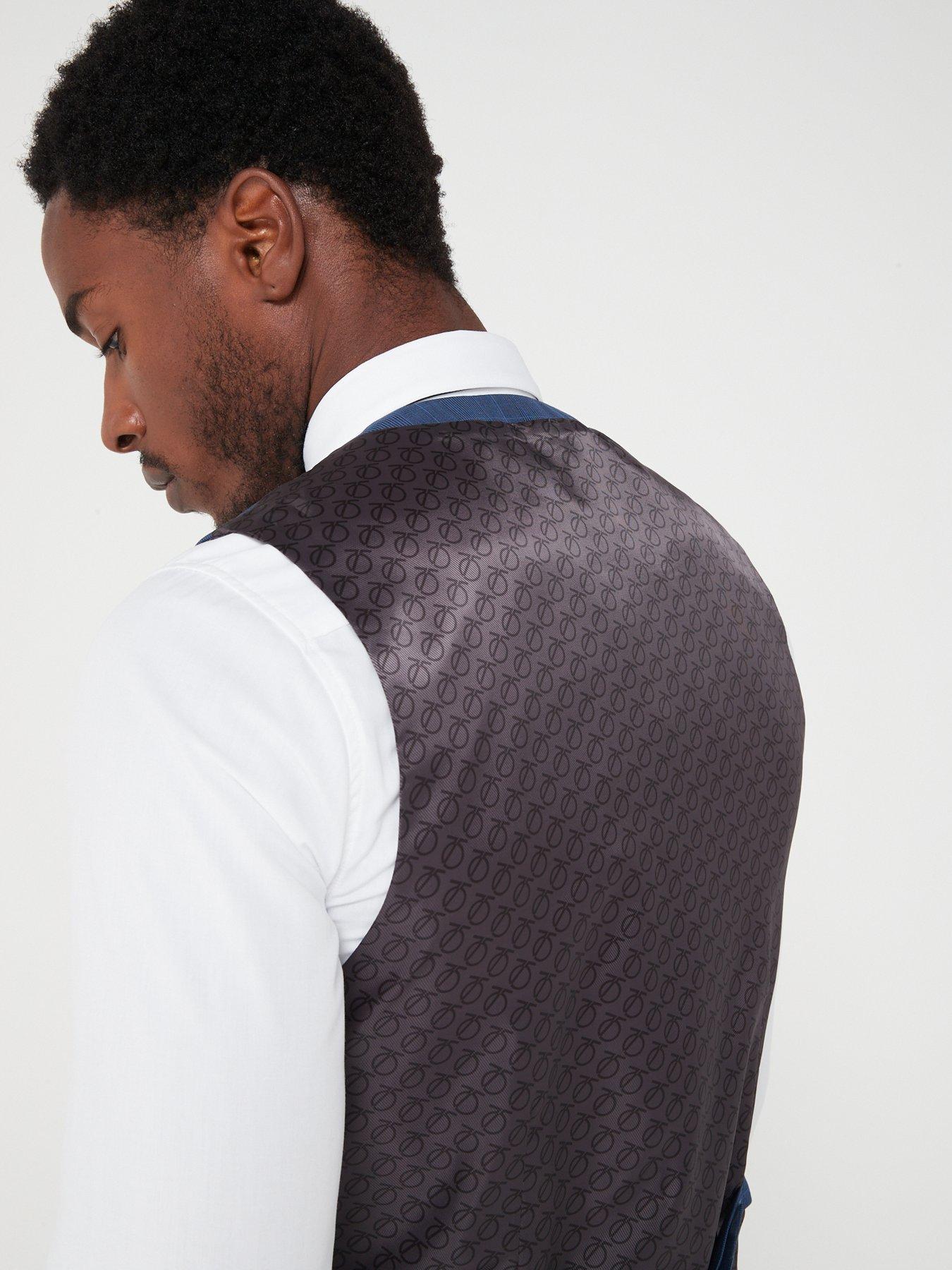 peter-werth-x-very-slim-fit-check-waistcoat-navydetail