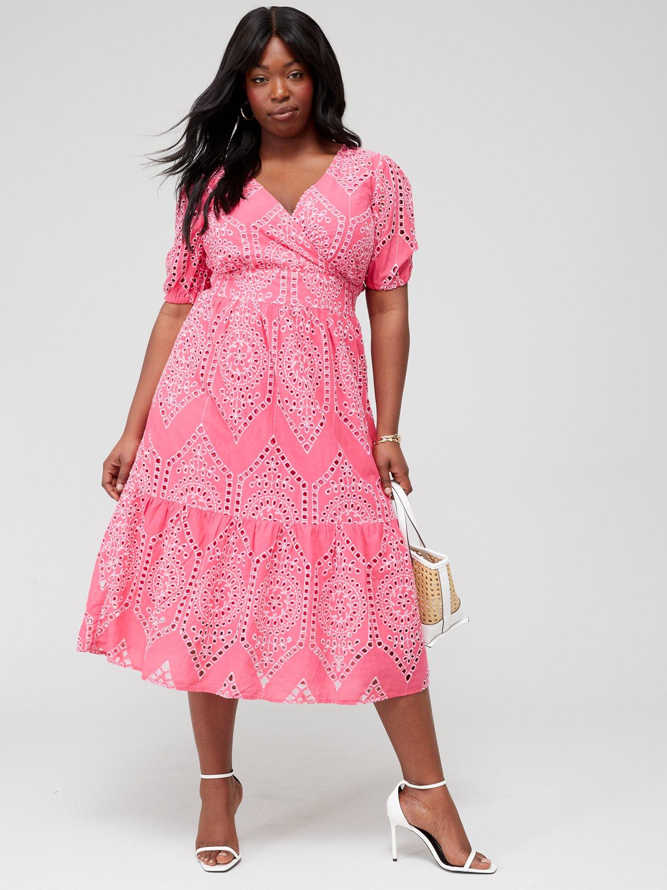 Broderie wrap dress hotsell