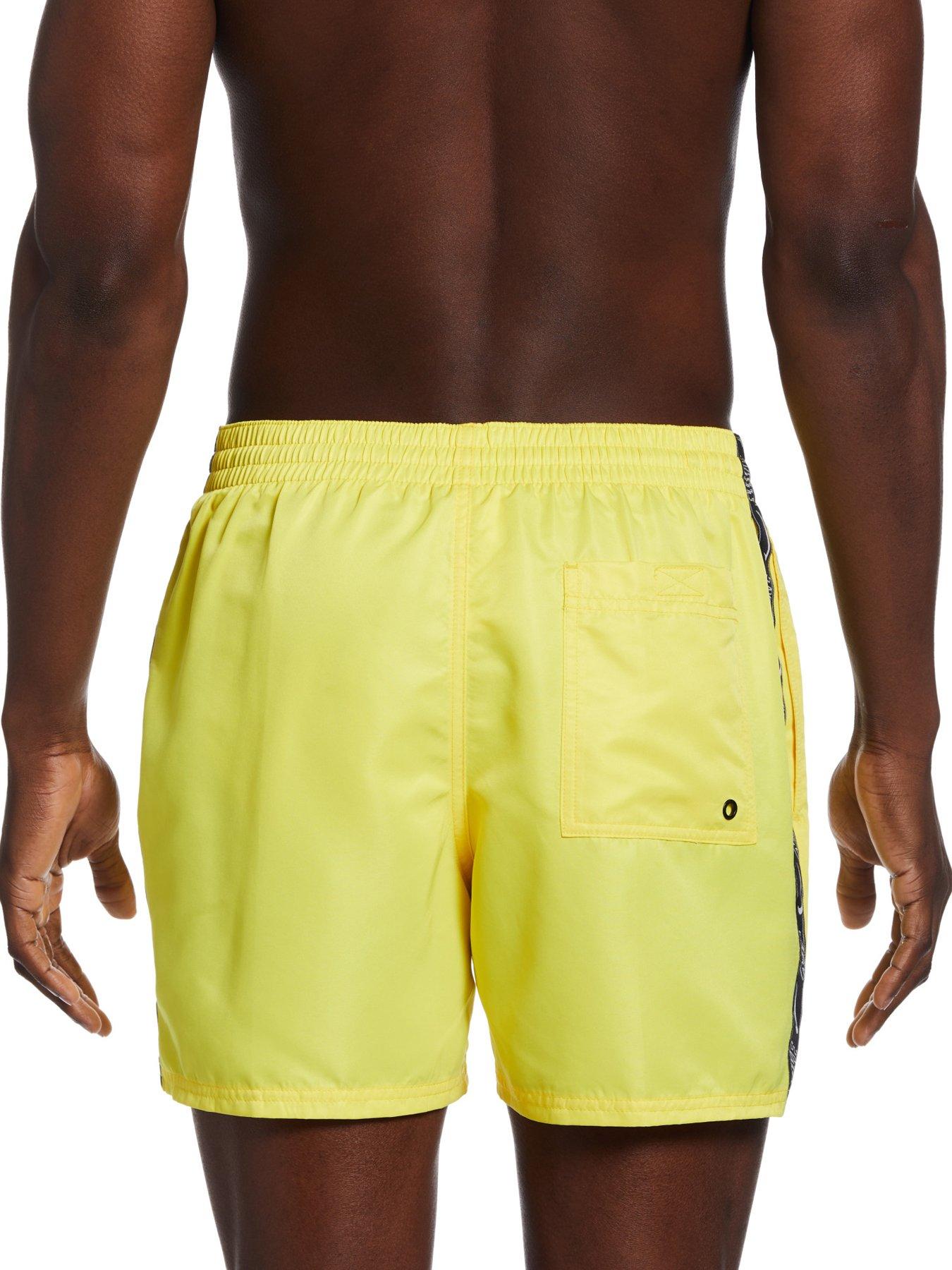 Nike yellow cheap swim shorts