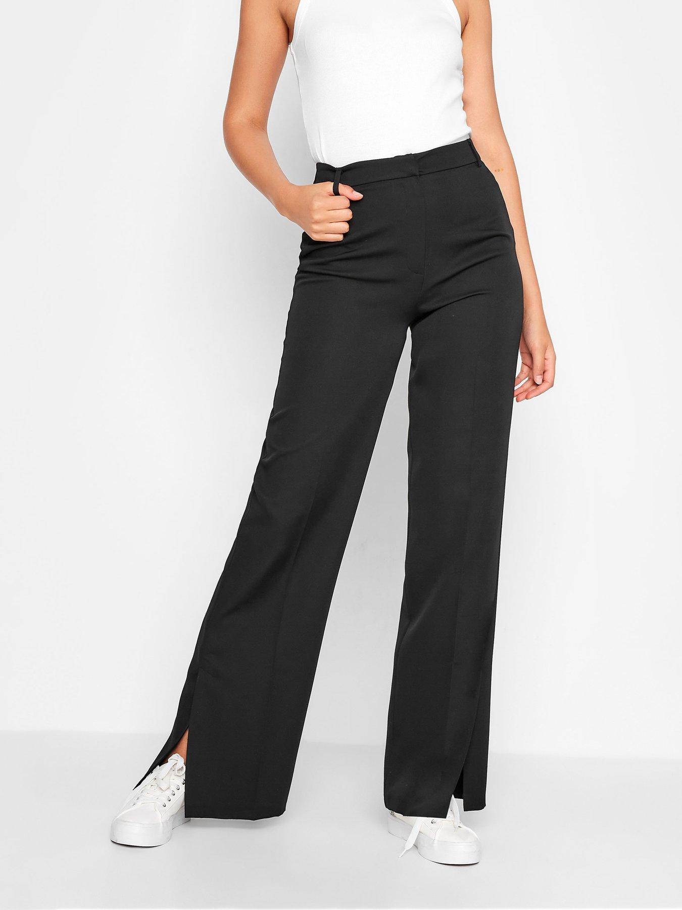 Tall black trousers sale