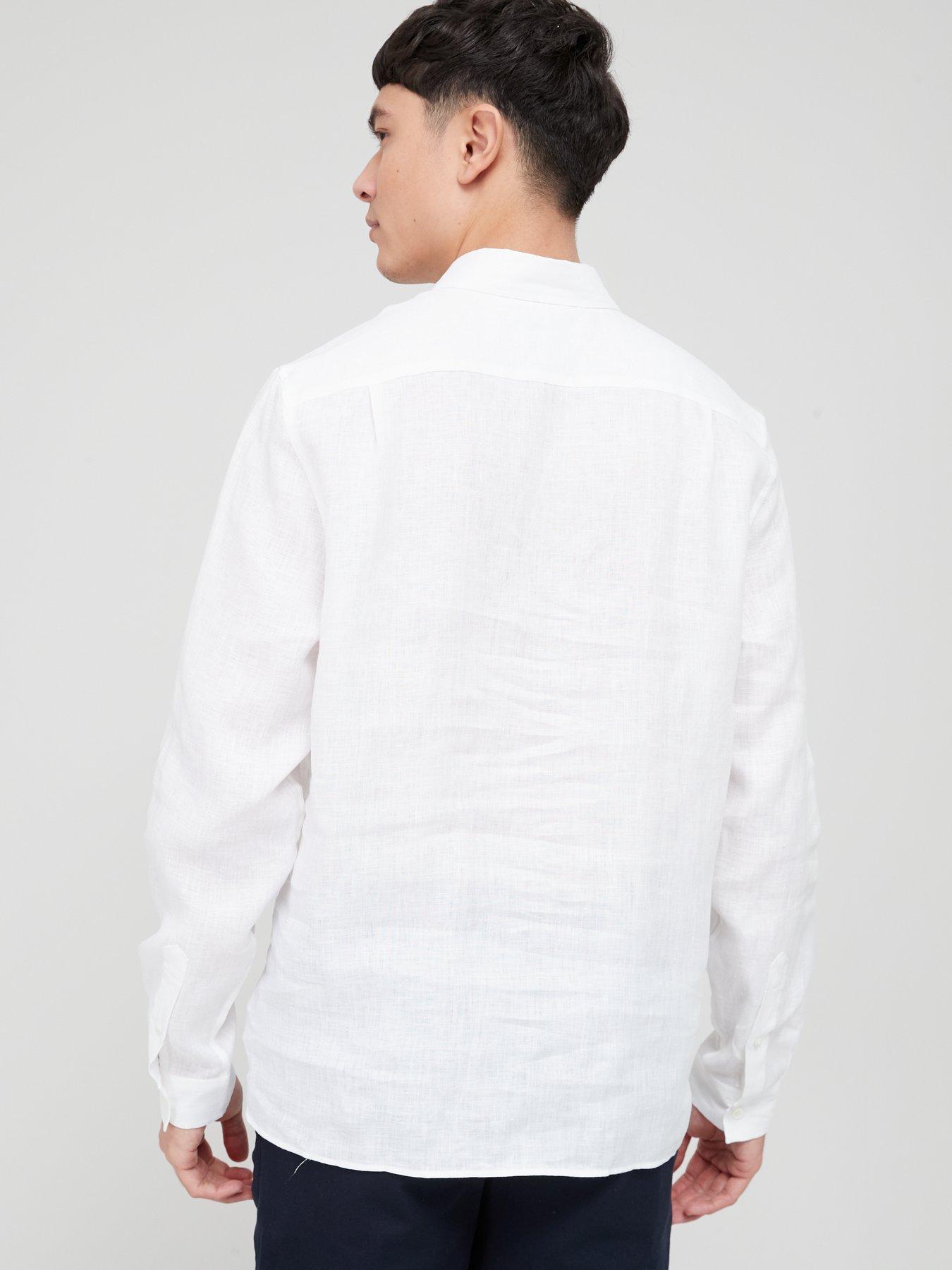 lacoste-long-sleeve-linen-shirt-whitestillFront