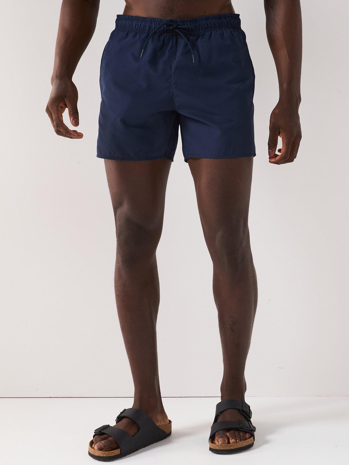 Image 1 of 5 of Lacoste Essentials Swim Shorts - Navy