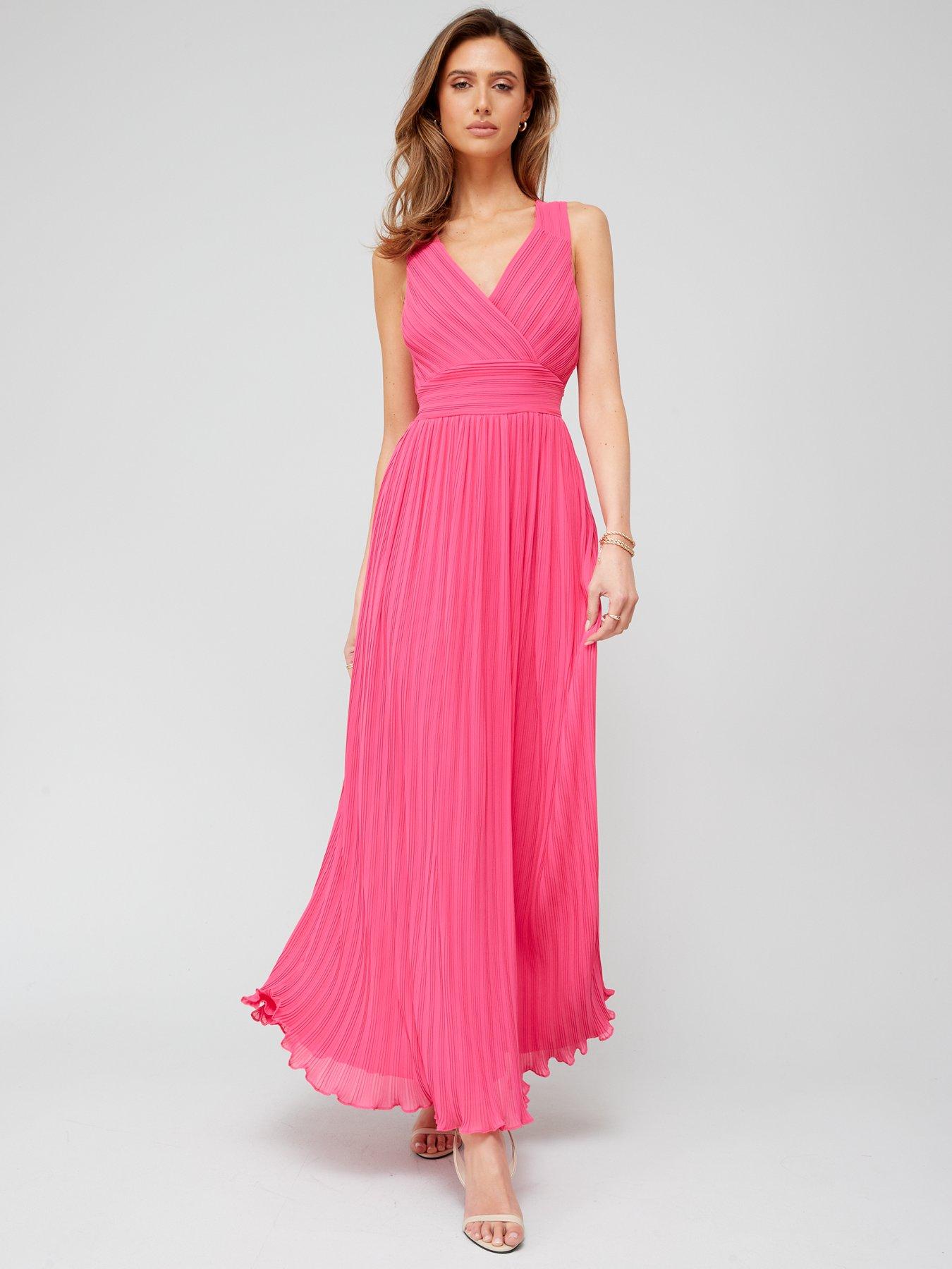 fig-basil-pleated-waisted-dress-pinkfront