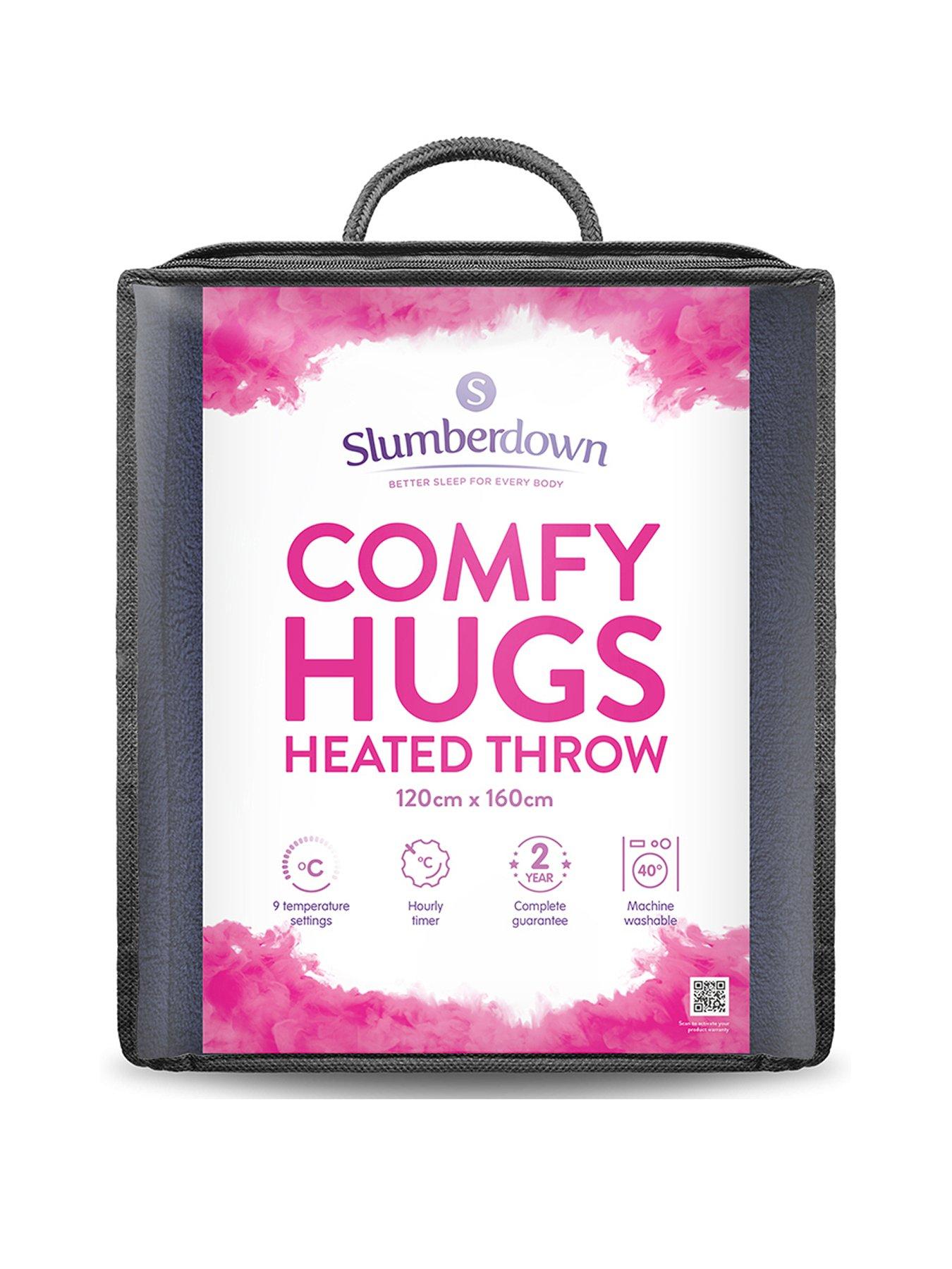 Image 1 of 6 of Slumberdown Comfy Hugs Heated Throw -&nbsp;Navy Blue&nbsp;