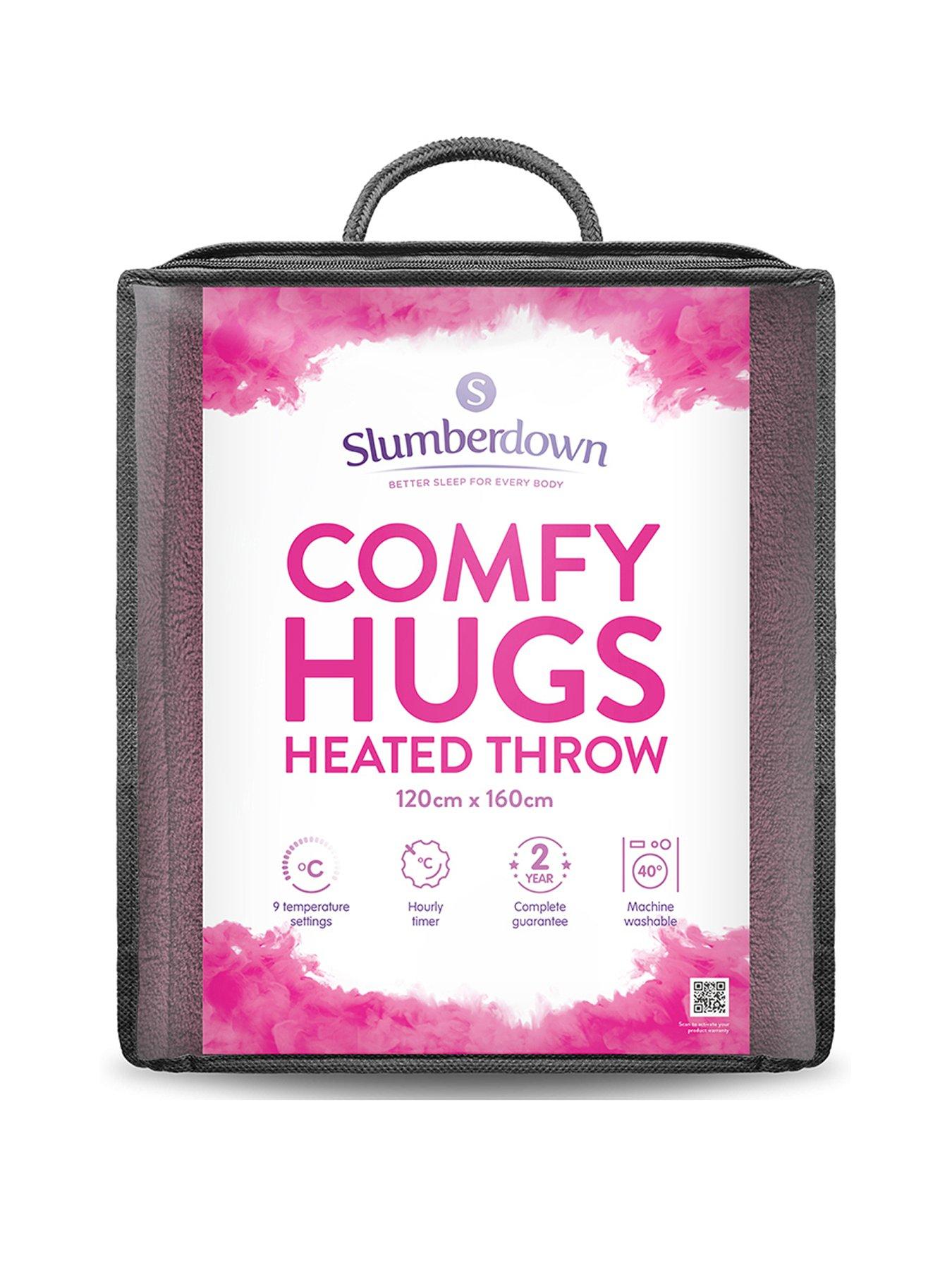 Image 1 of 6 of Slumberdown Comfy Hugs Heated Throw in Plum